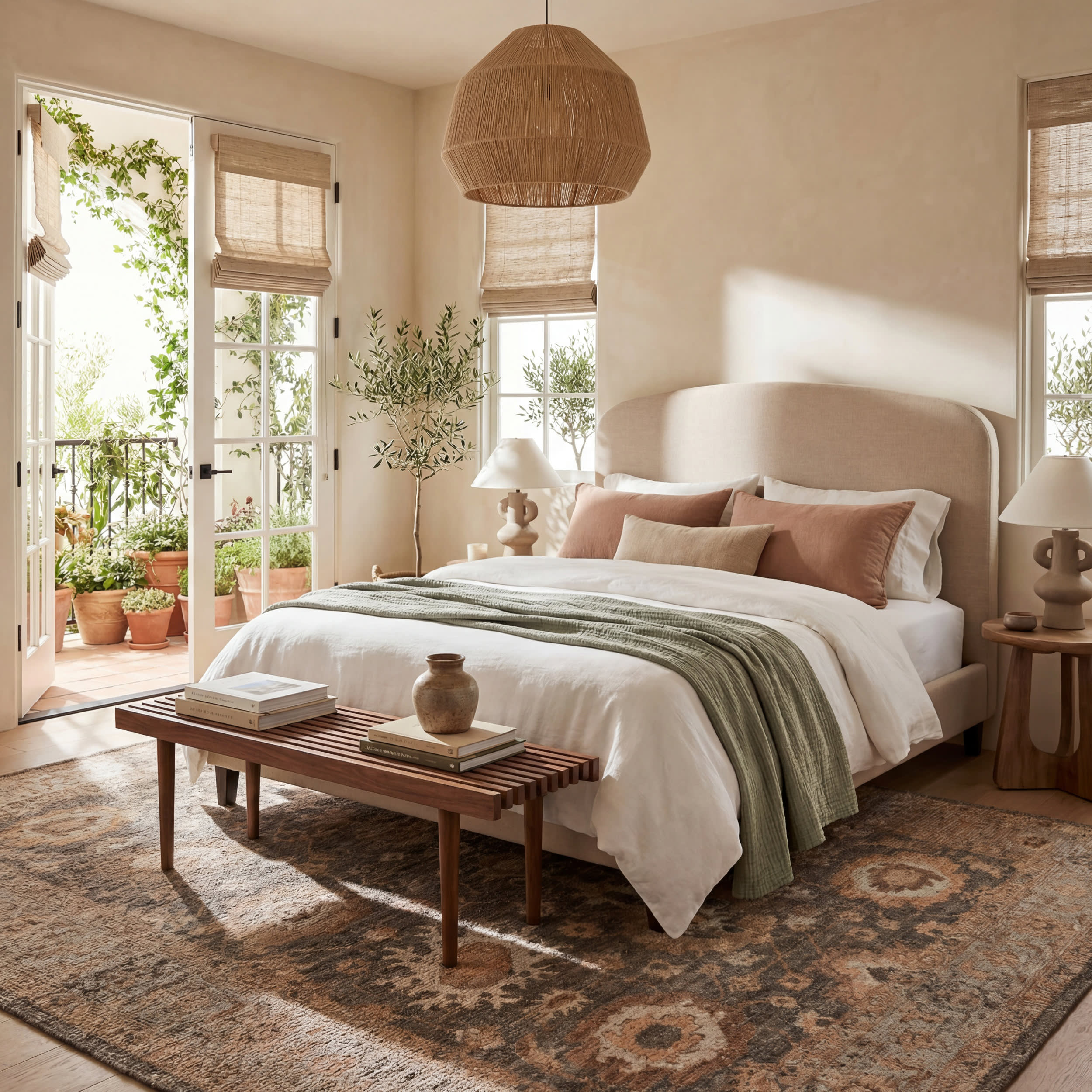 Nira Hand Tufted Wool-Blend Rug | Brown - Image 10