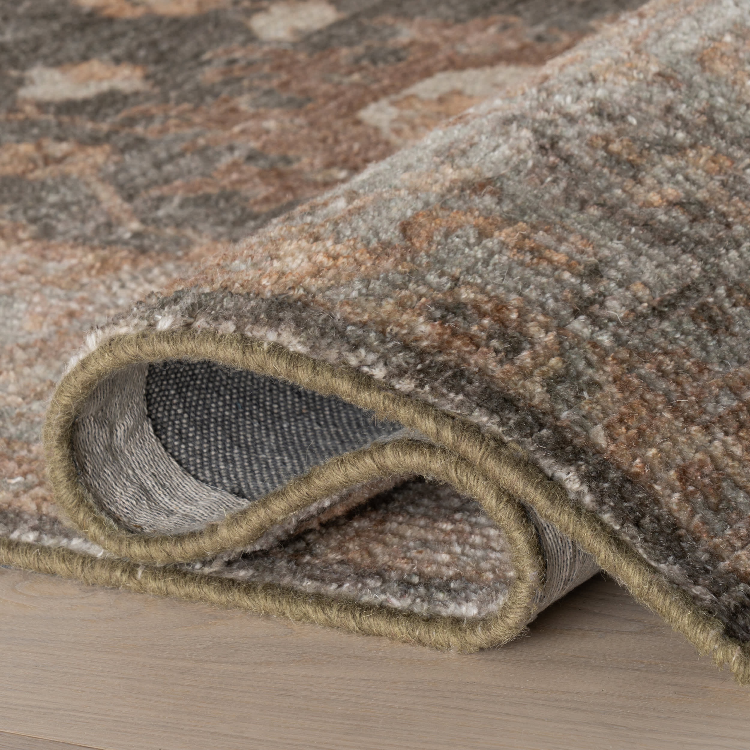 Nira Hand Tufted Wool-Blend Rug | Brown - Image 11