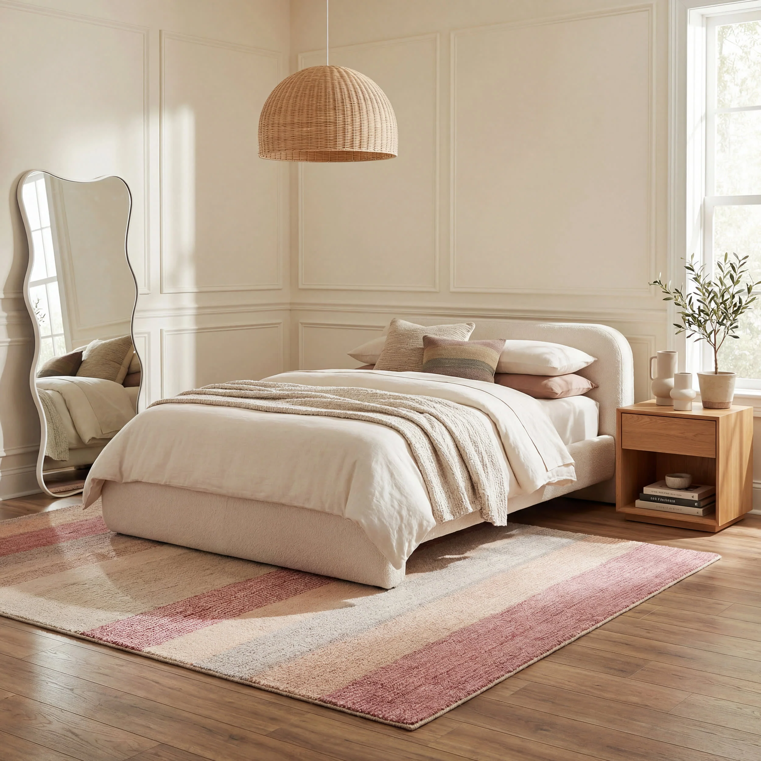 Noa Modern Striped Washable Rug | Multicolor - Image 3
