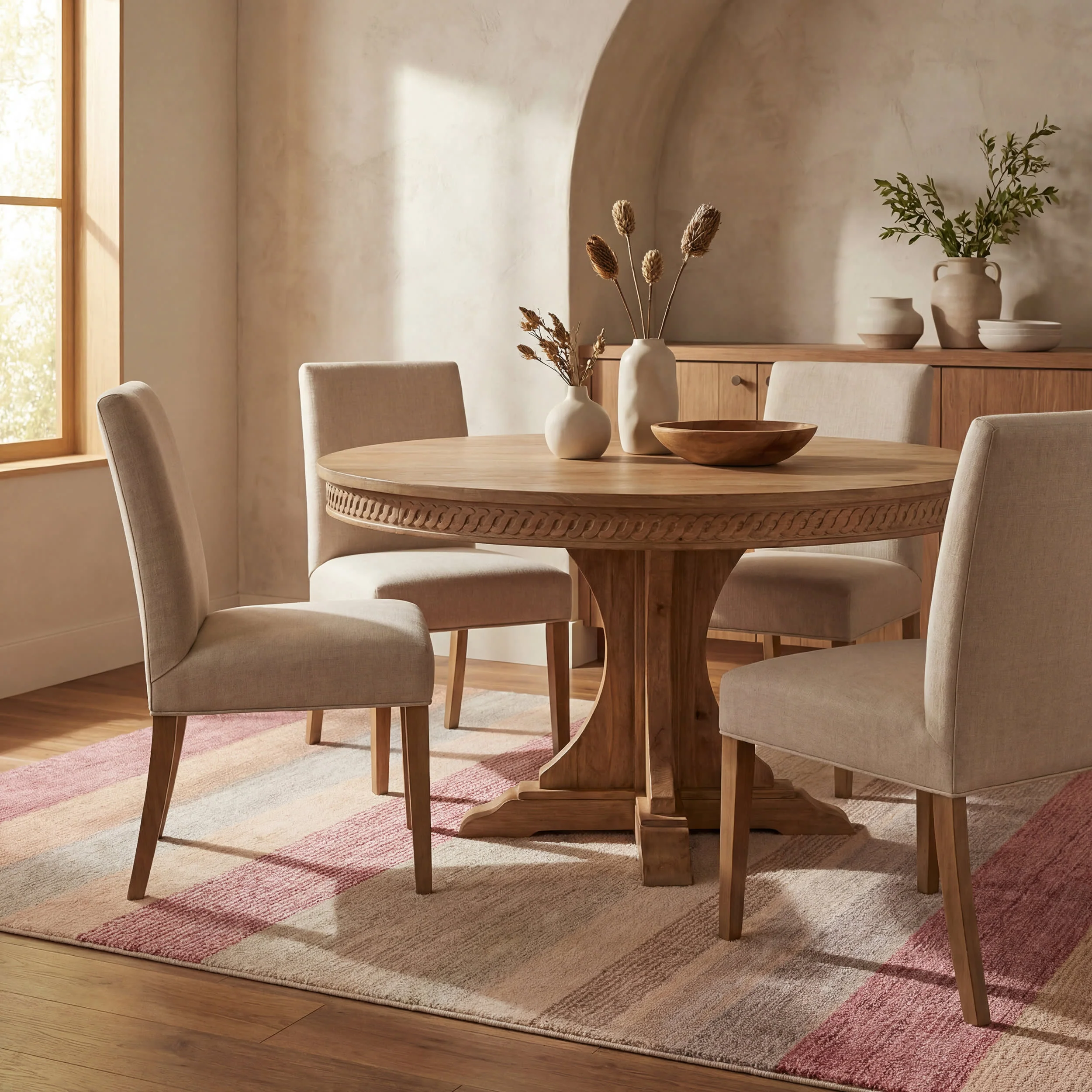 Noa Modern Striped Washable Rug | Multicolor - Image 4