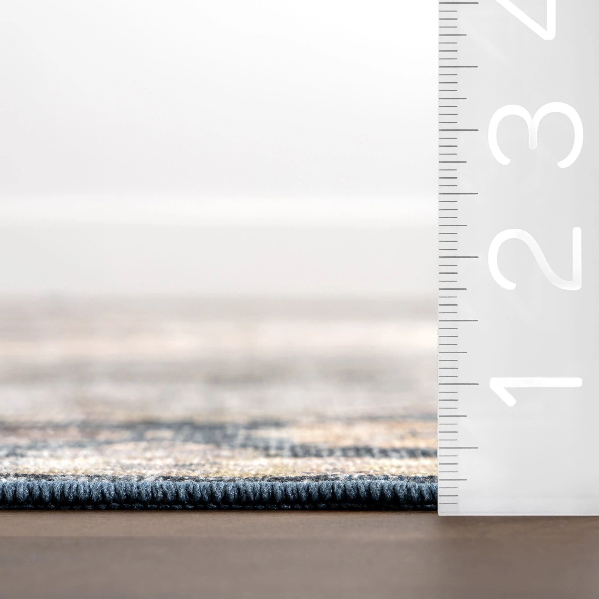 Noor Medallion Spill Proof Washable Rug | Blue - Image 6