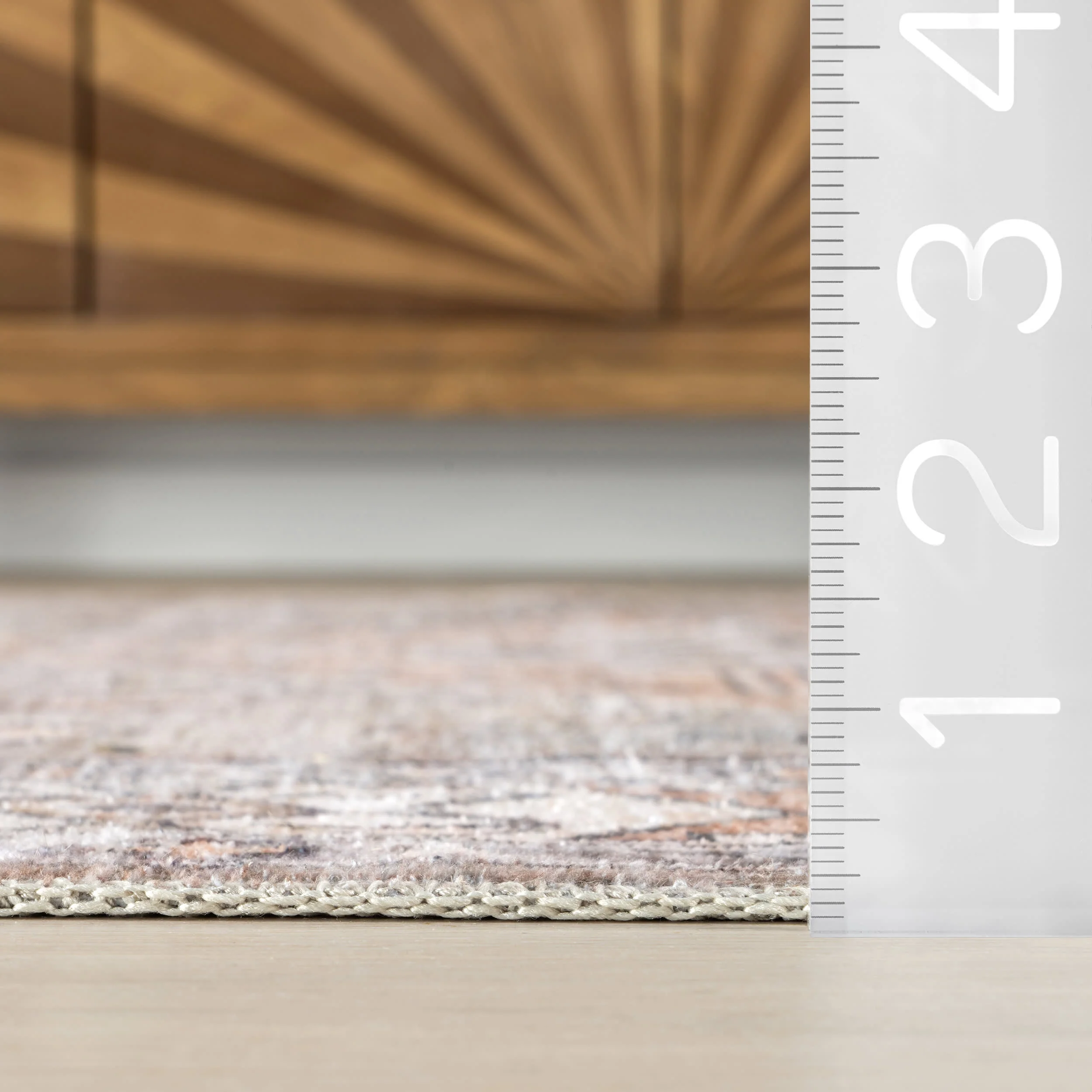 Nordic Emblems Spill Proof Washable Rug | Brown - Image 6