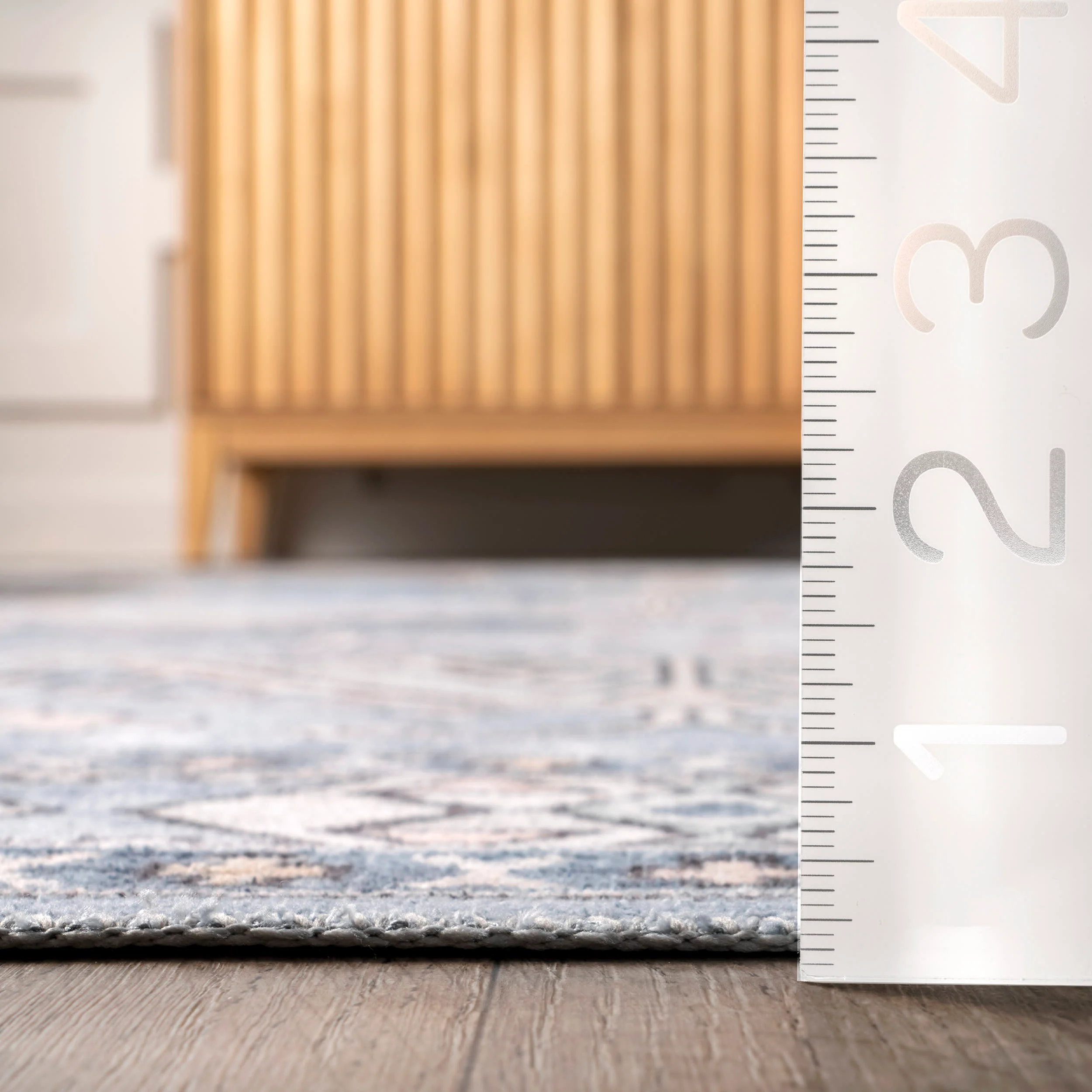 Nordic Emblems Washable Rug | Light Blue - Image 5