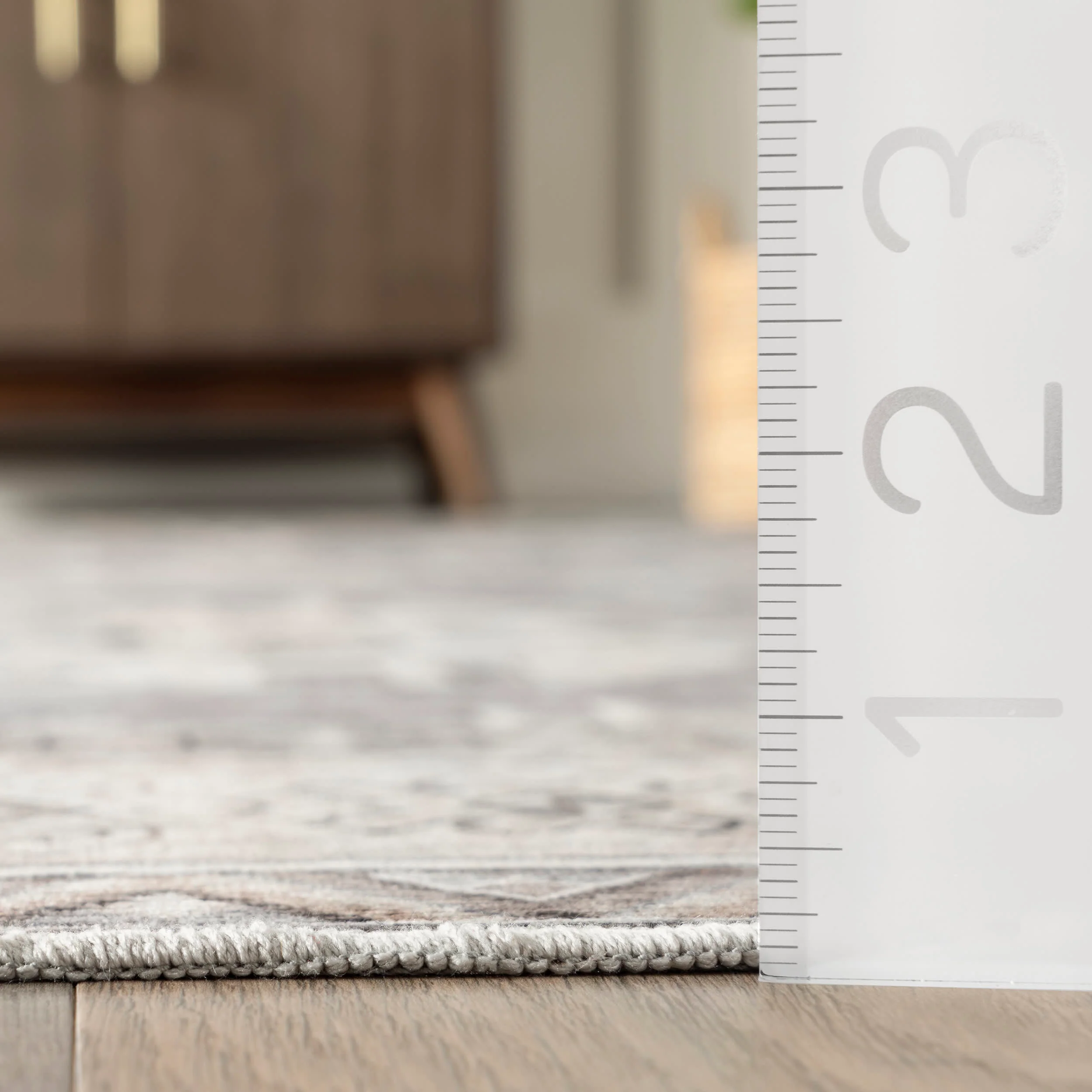 Nordic Emblems Washable Rug | Light Grey - Image 5