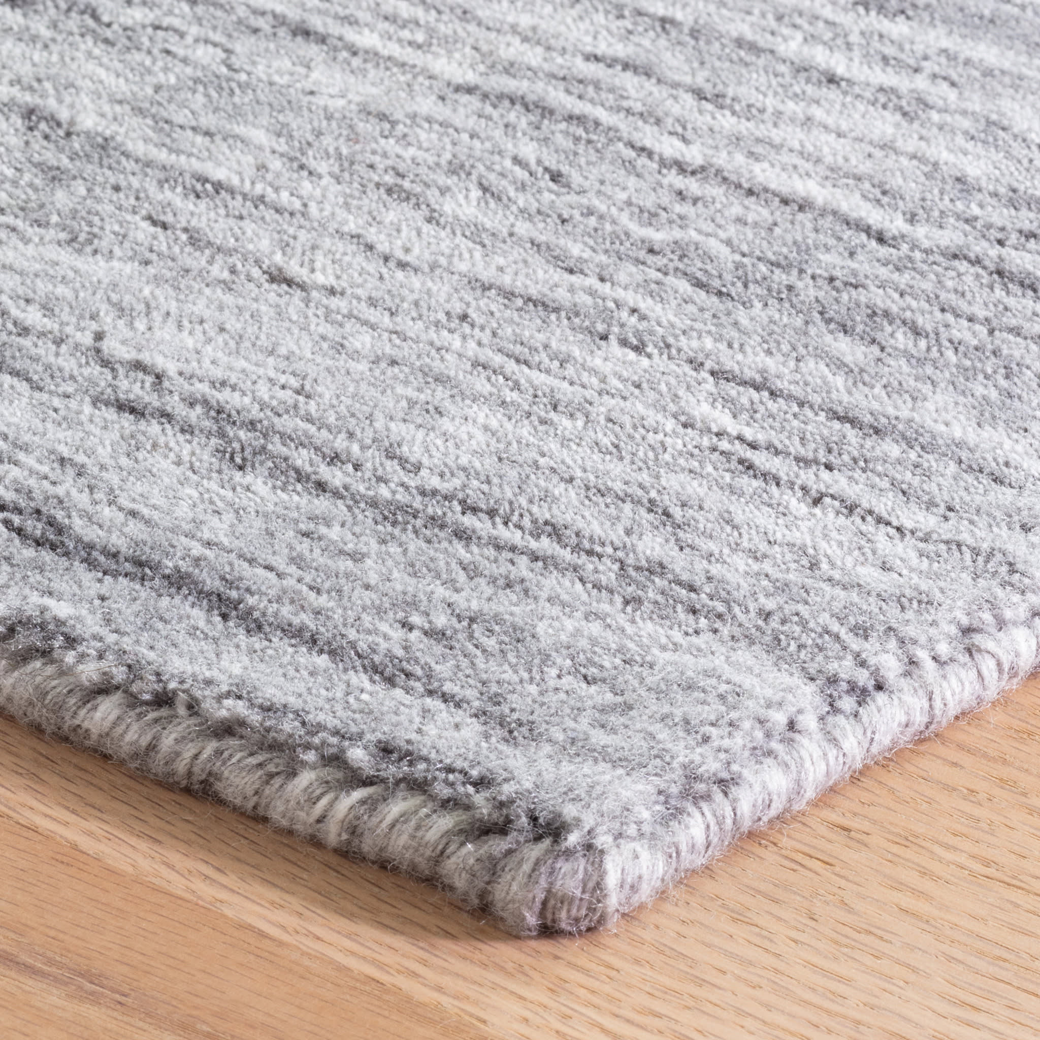 Nordic Hand Loom Knotted Performance Rug | Grey - Image 3