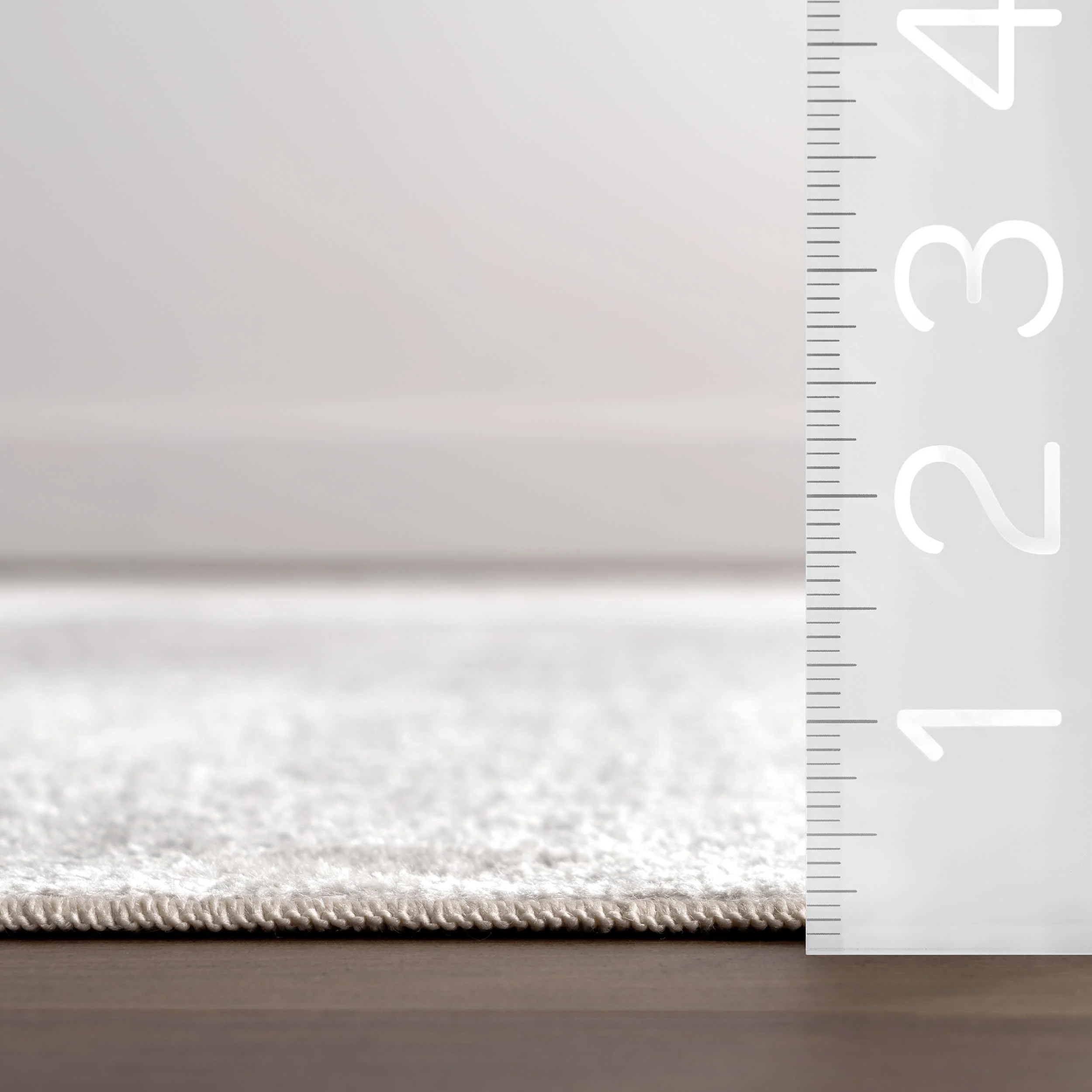 Nori Lustered Solid Washable Rug | Cream - Image 6