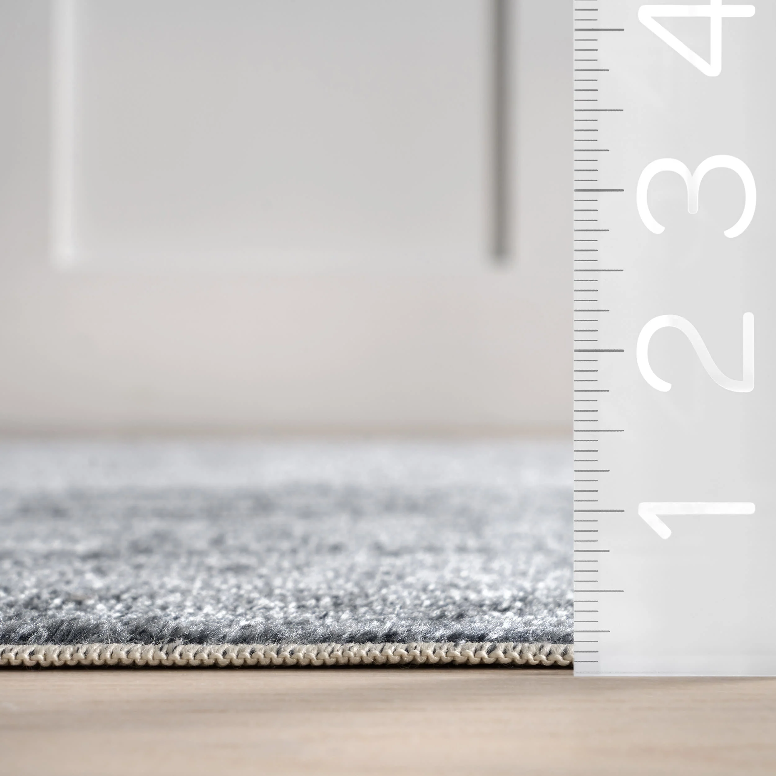 Nori Lustered Solid Washable Rug | Grey - Image 6