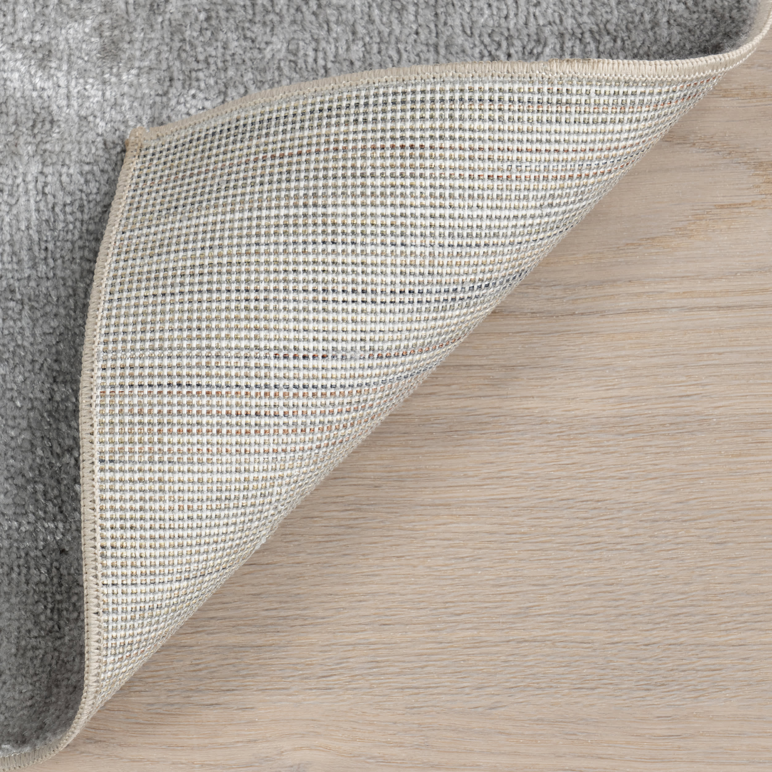 Nori Lustered Solid Washable Rug | Light Grey - Image 7