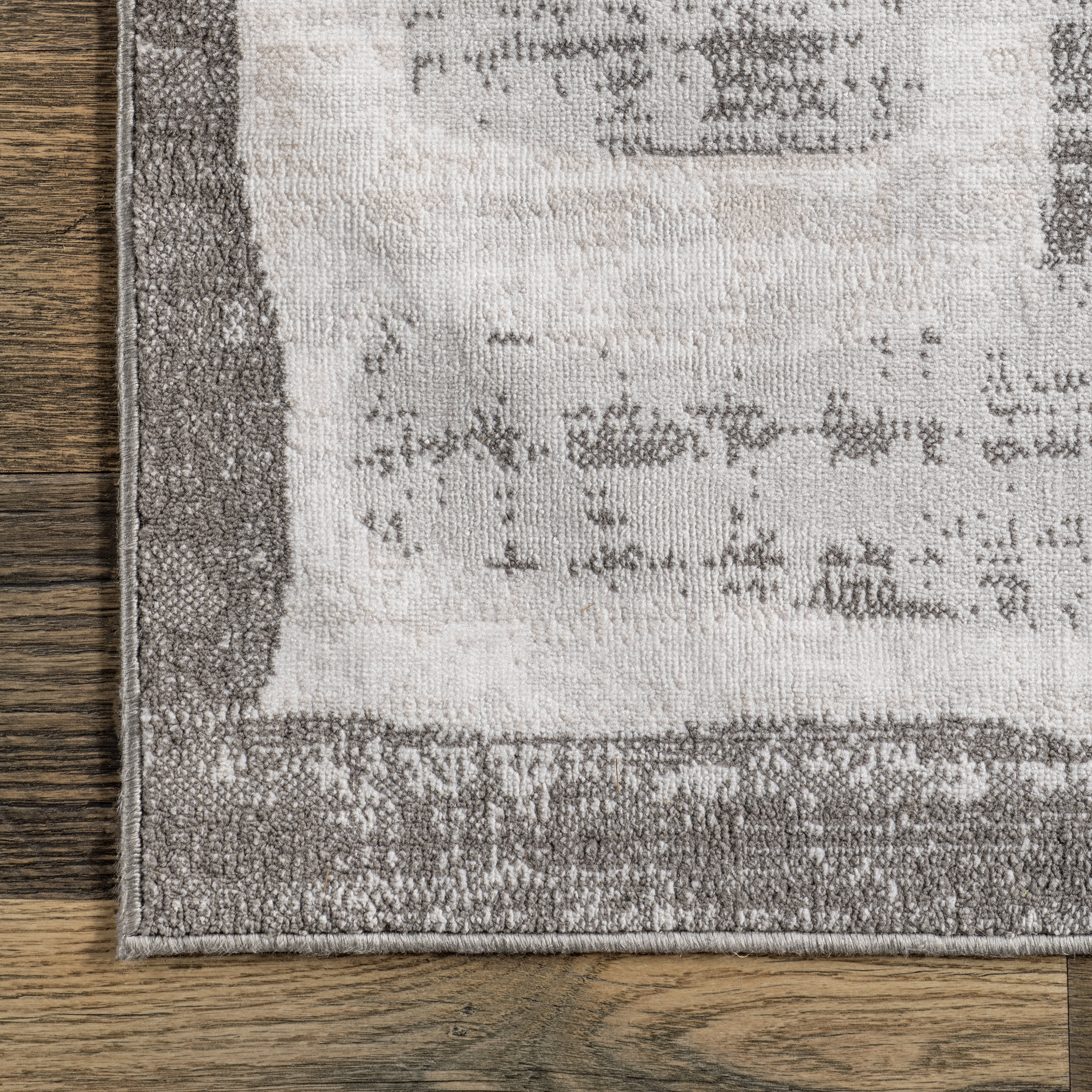 Normani Washable Pillar Stripes Rug | Light Grey - Image 3