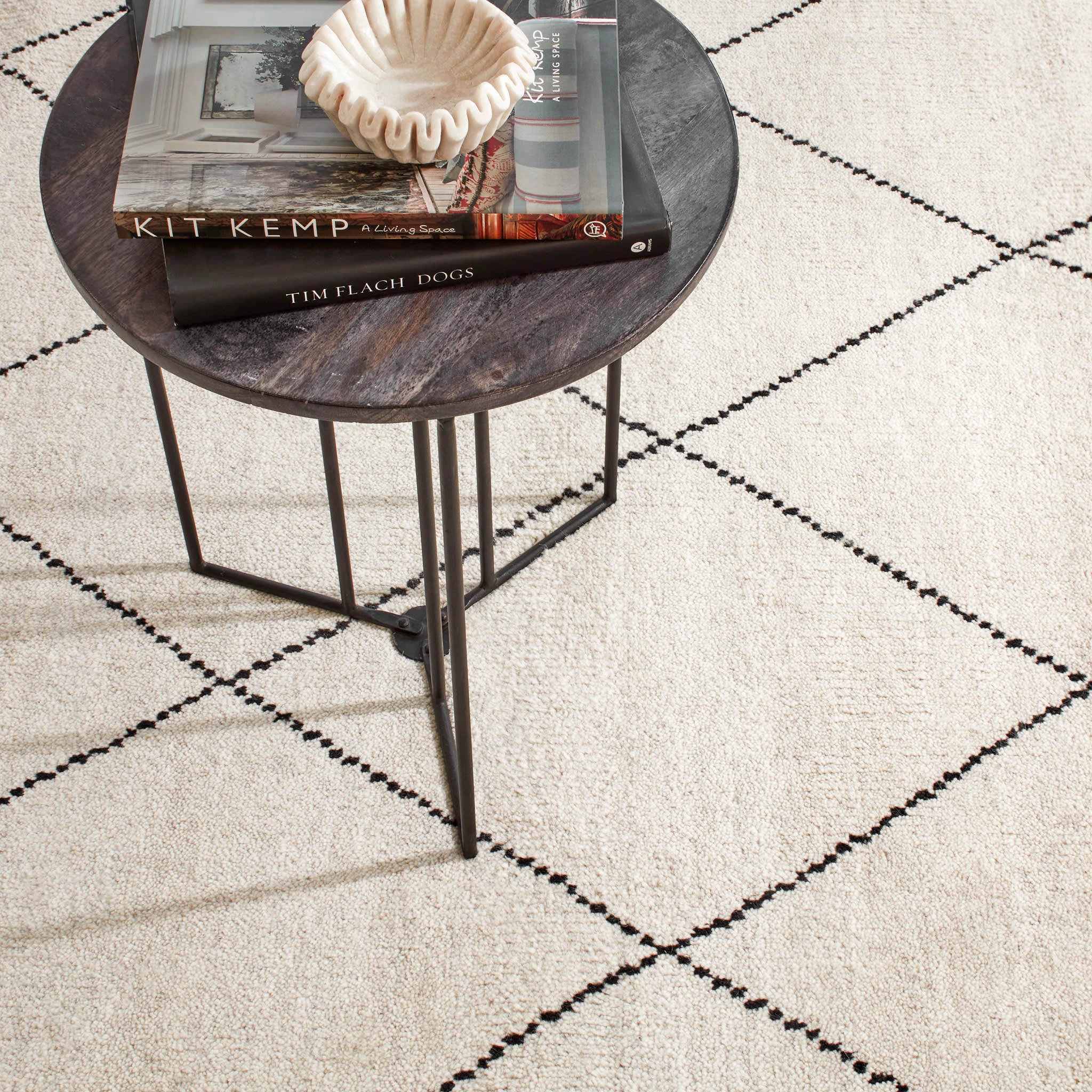 Numa Hand Knotted Wool Rug | Black - Image 5