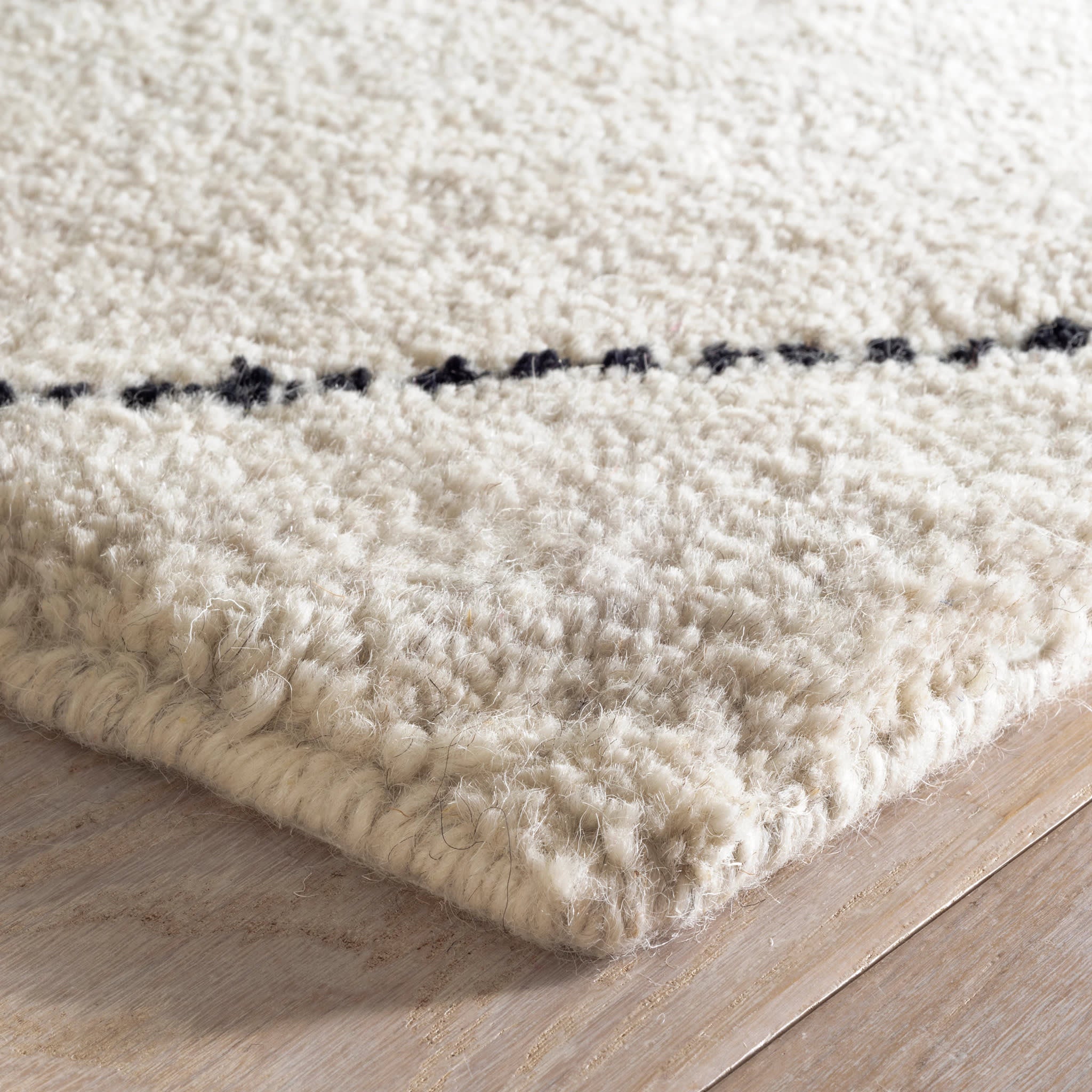 Numa Hand Knotted Wool Rug | Black - Image 6