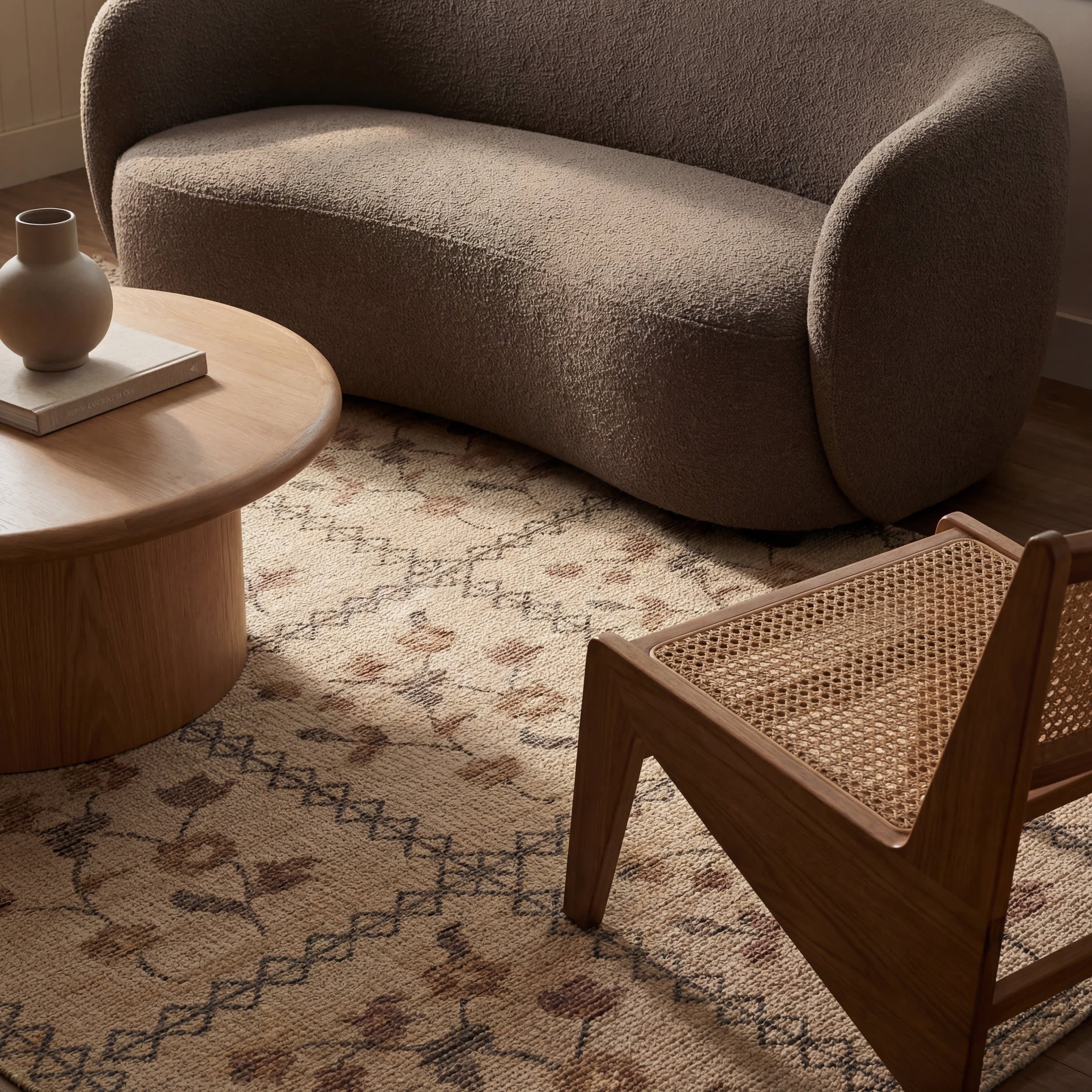 Nyme Floral and Paisley Farmhouse Rug | Sand - Image 5