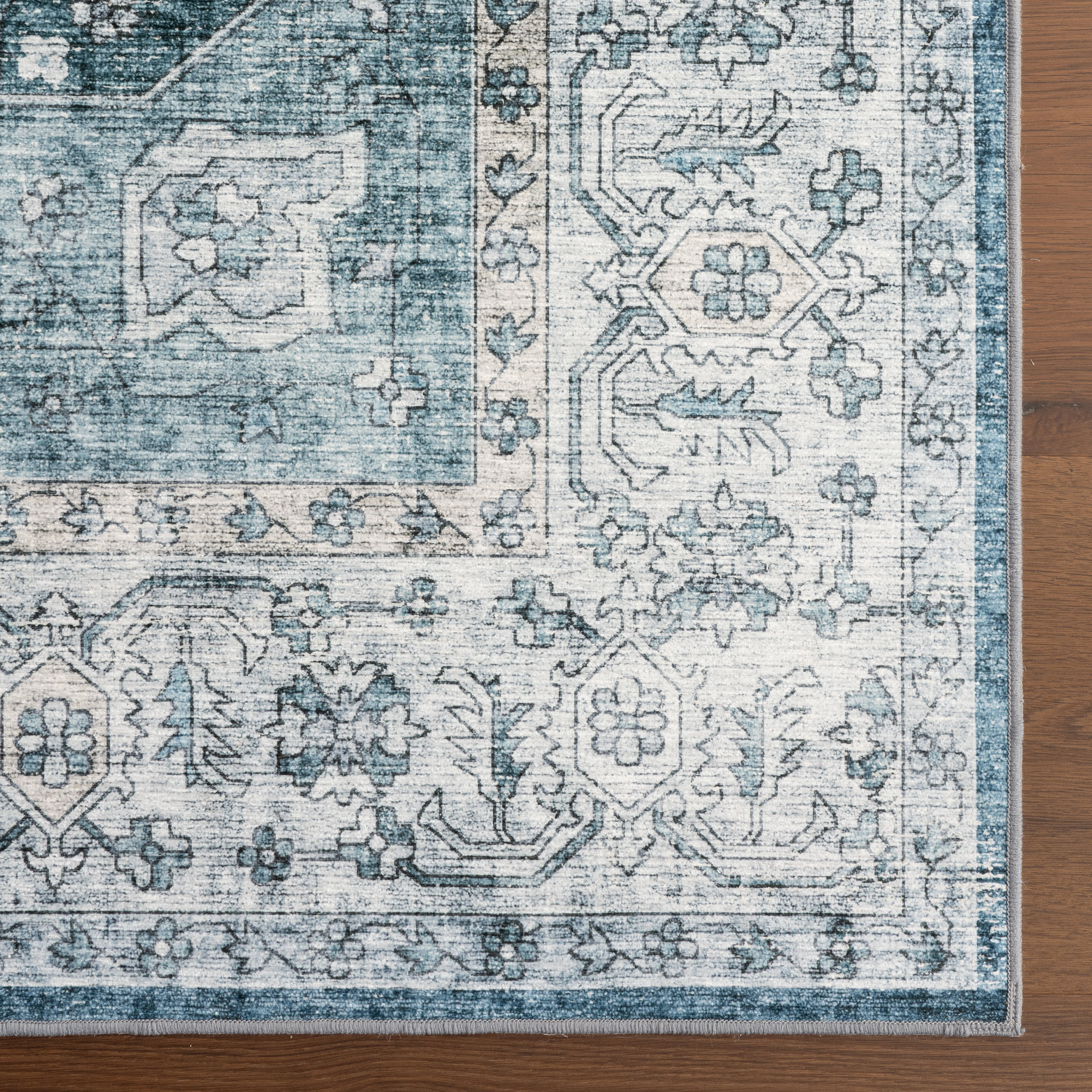 Nyomi Spill Proof Washable Rug | Green - Image 4