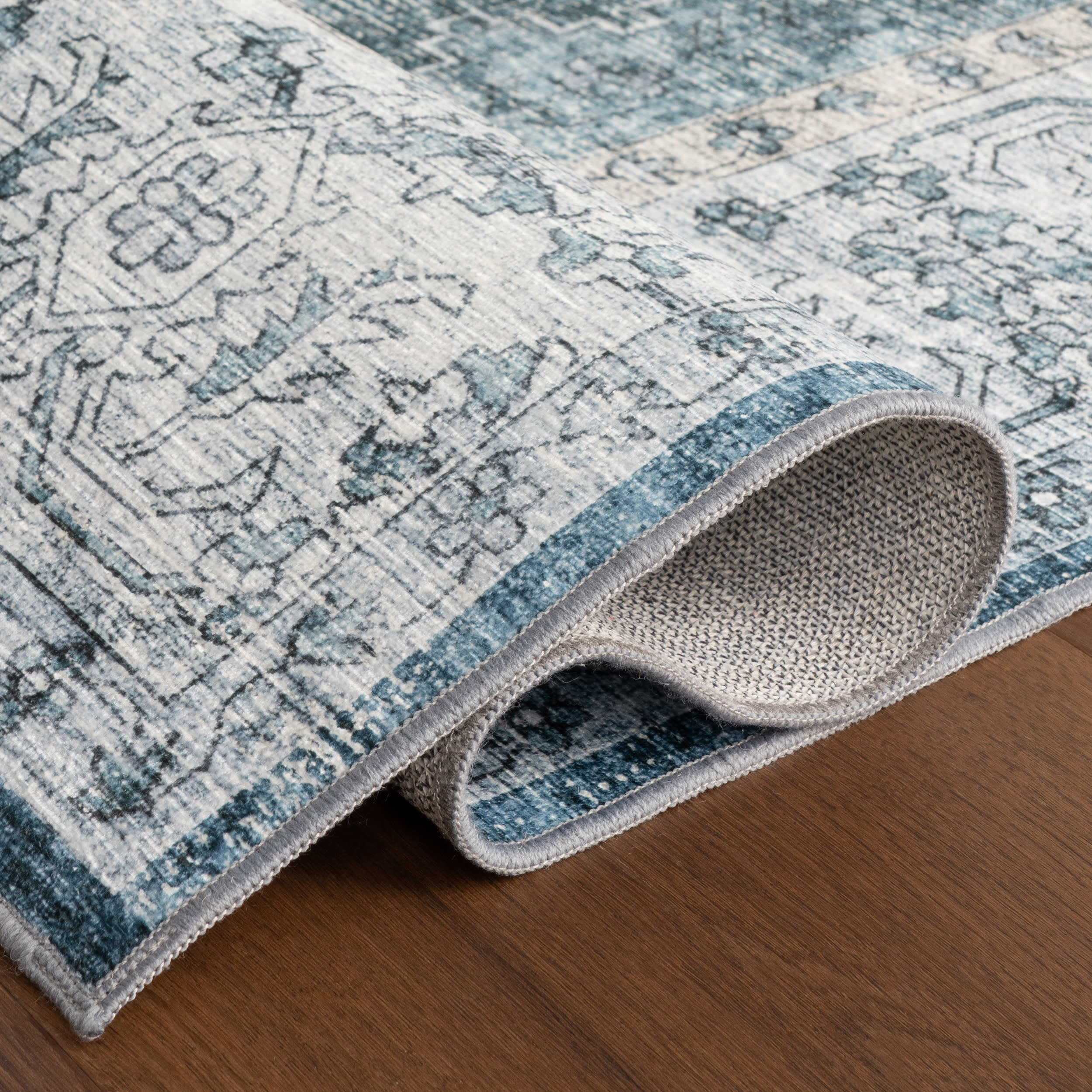 Nyomi Spill Proof Washable Rug | Green - Image 9