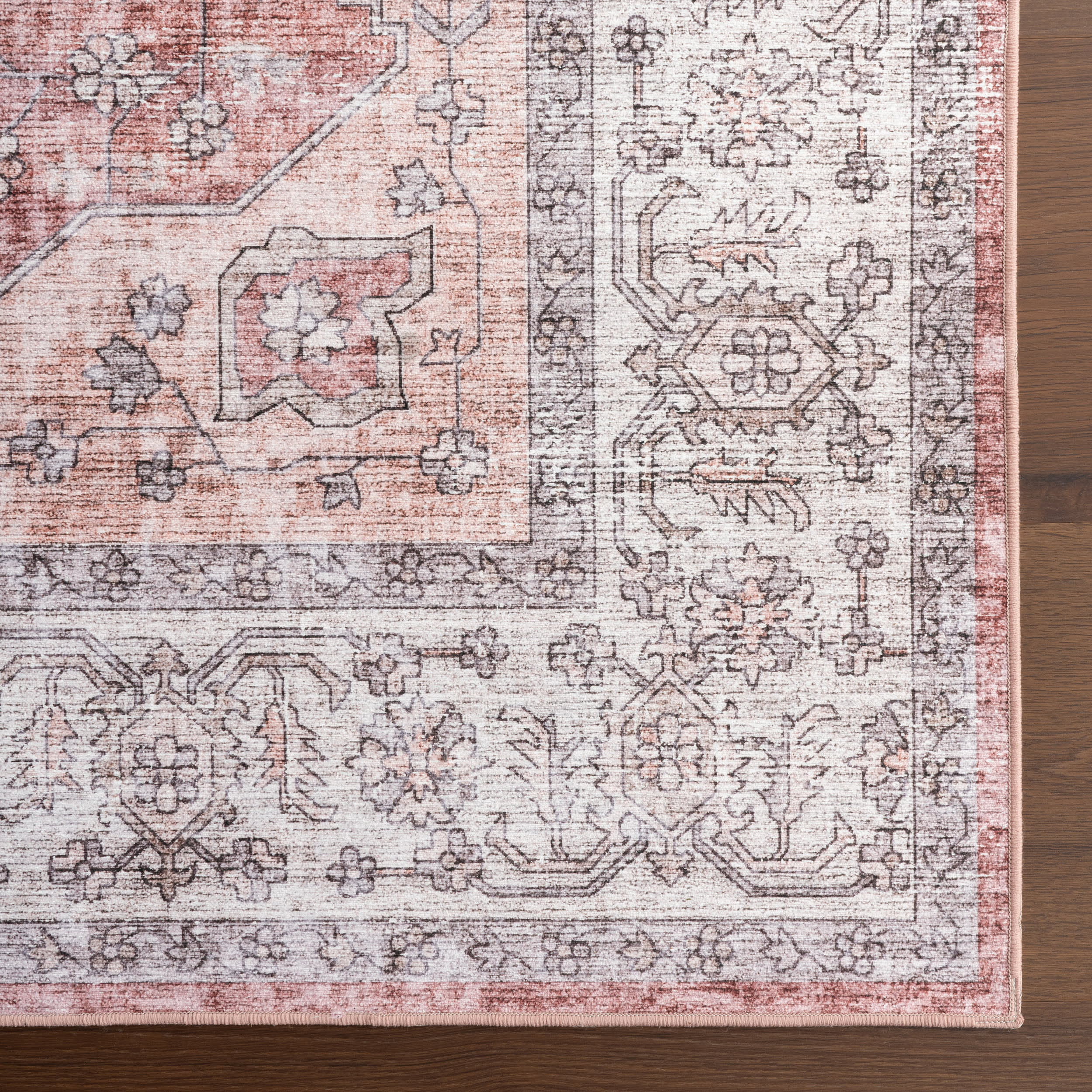 Nyomi Spill Proof Washable Rug | Ivory - Image 4