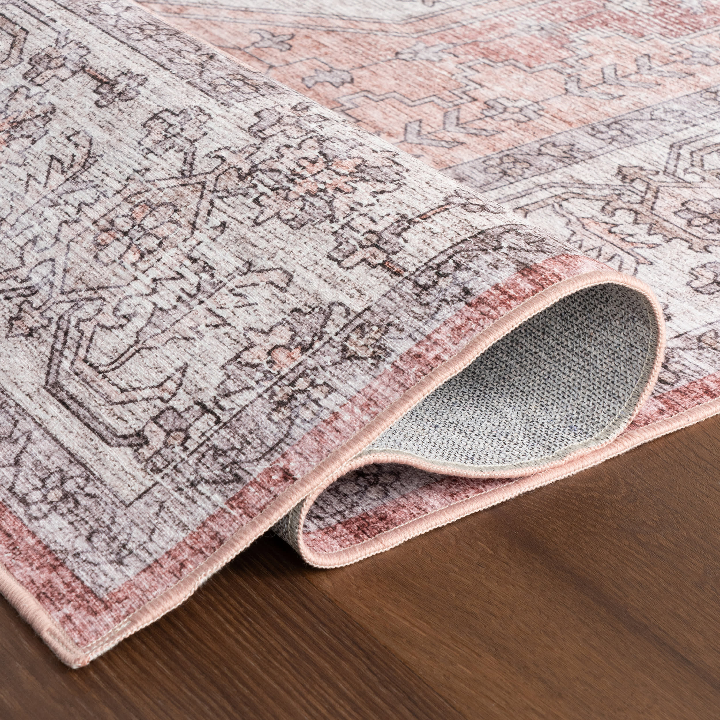 Nyomi Spill Proof Washable Rug | Ivory - Image 9