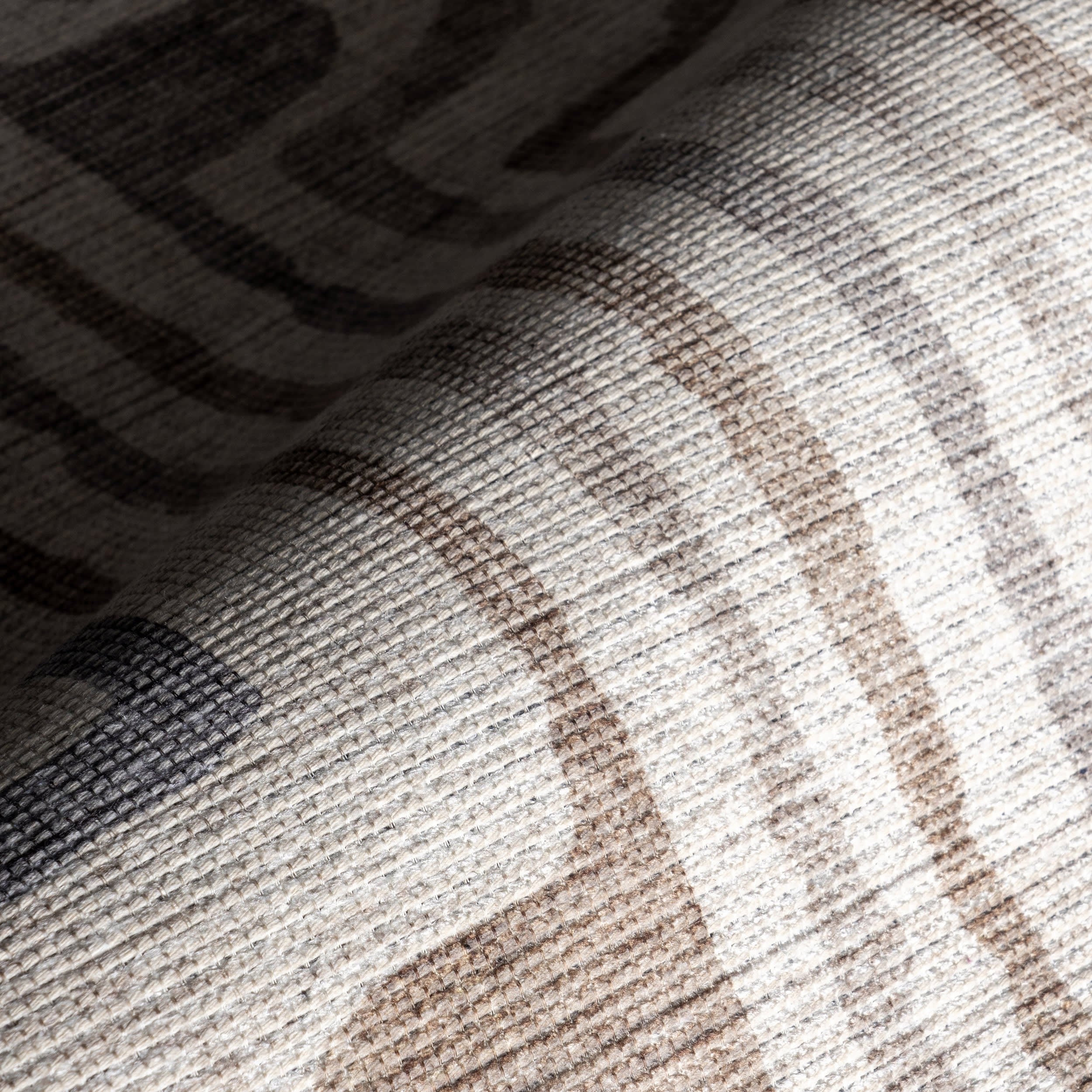 Nyra Groovy Washable Rug | Taupe - Image 3