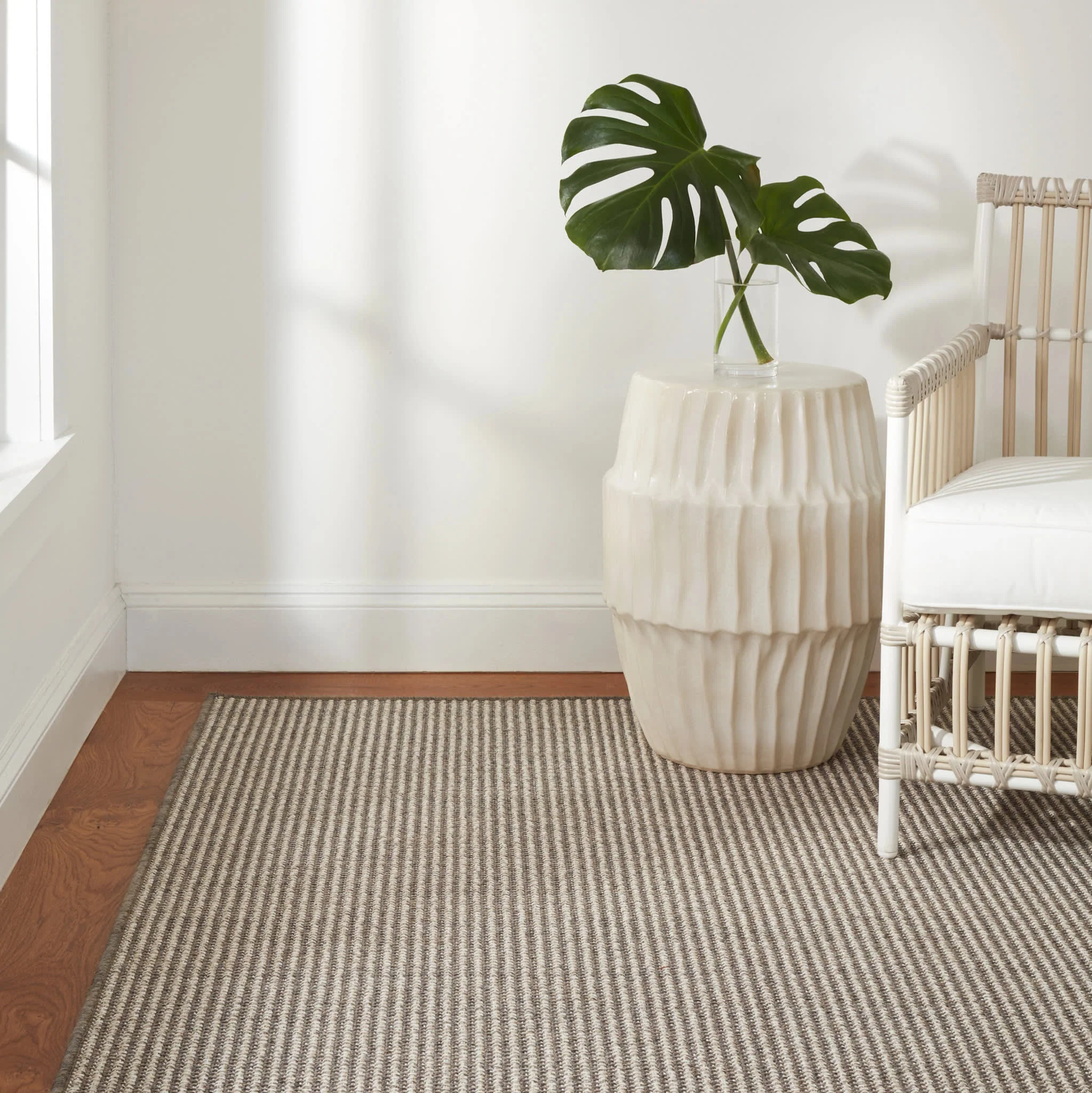 Oak Grove Woven Indoor/Outdoor Custom Rug | Charcoal - Image 2