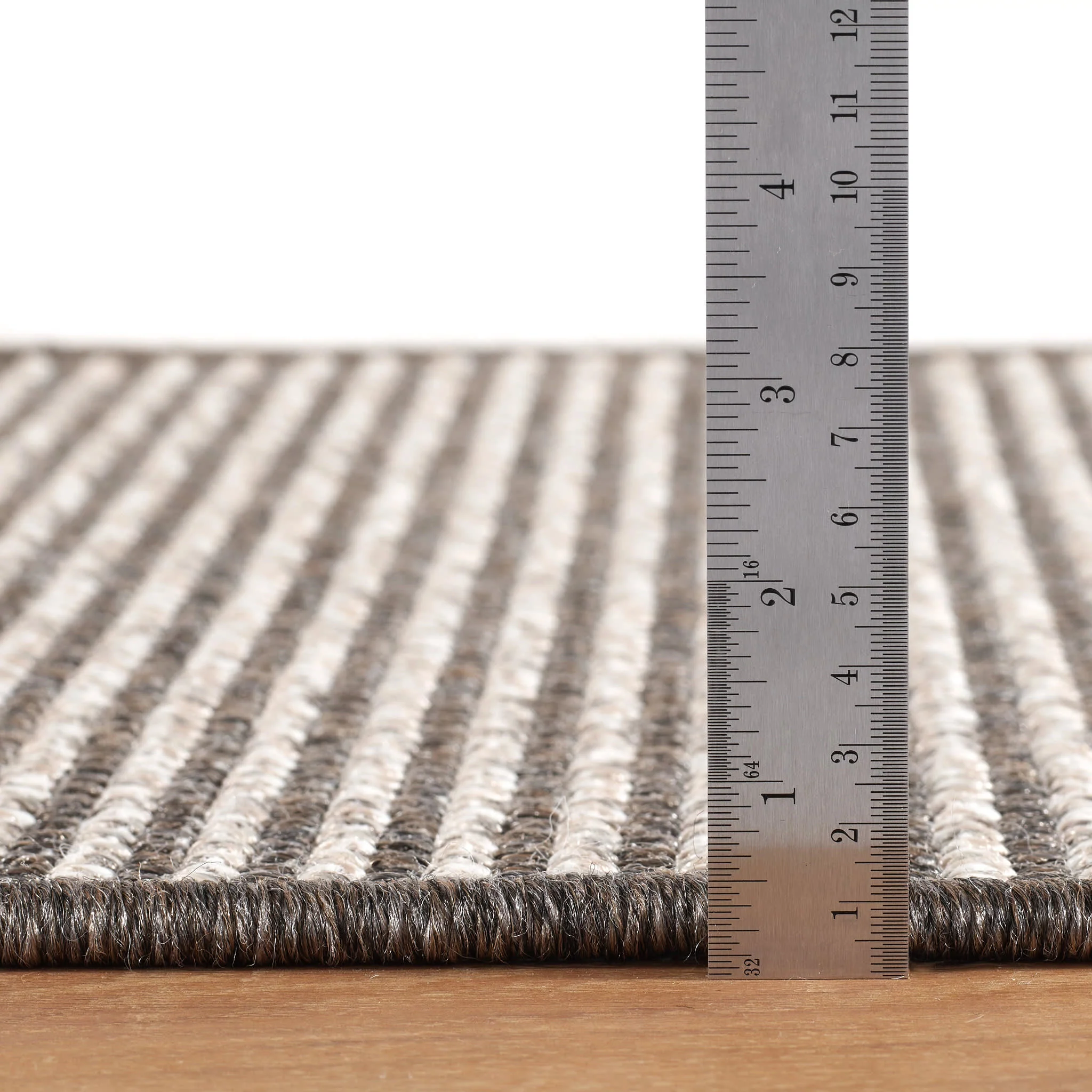 Oak Grove Woven Indoor/Outdoor Custom Rug | Charcoal - Image 4
