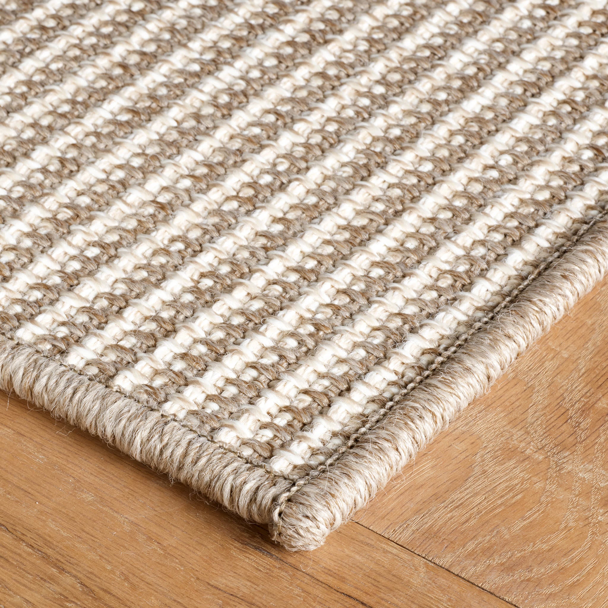 Oak Grove Woven Indoor/Outdoor Custom Rug | Khaki - Image 5
