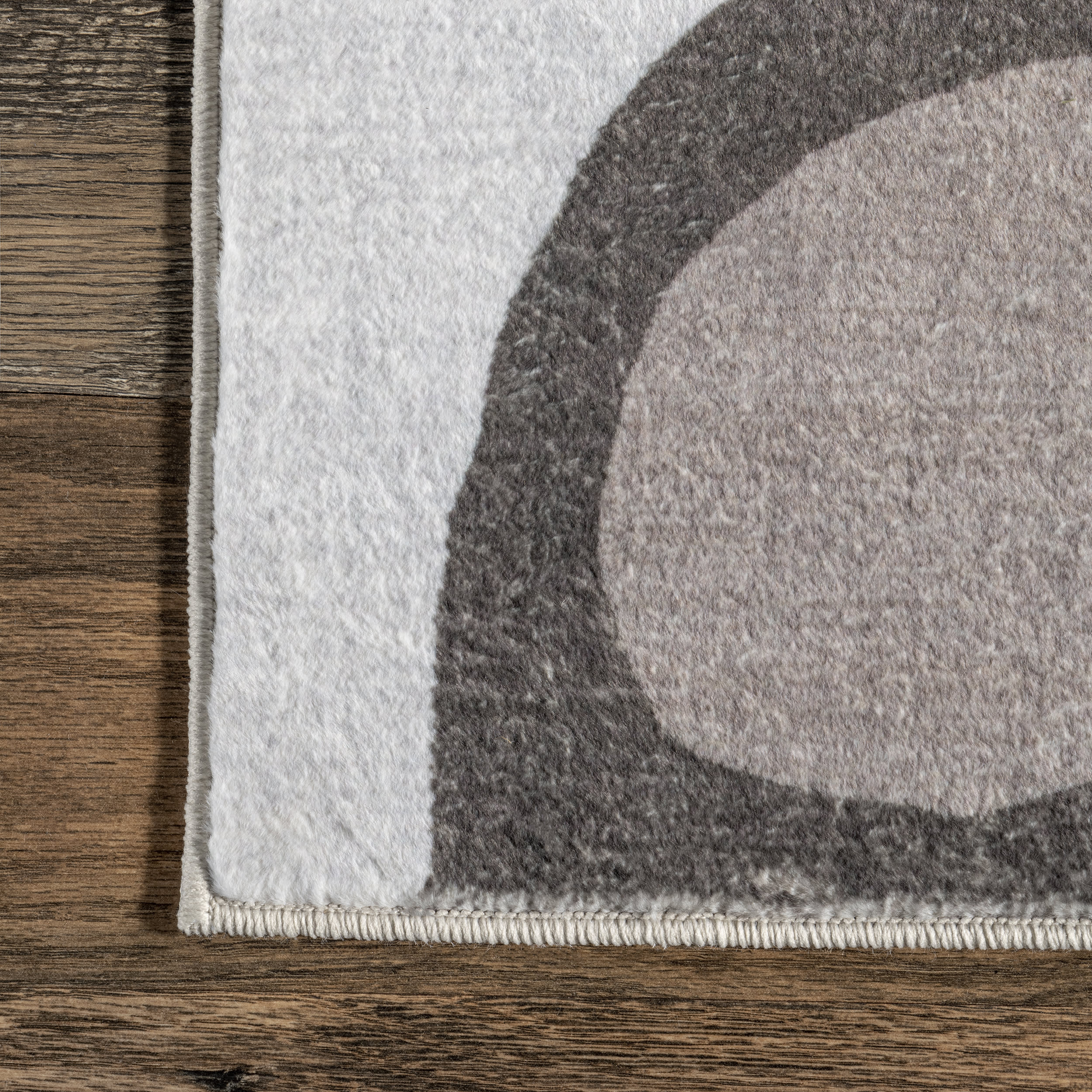 Oana Otter Kids Washable Rug | Light Grey - Image 3