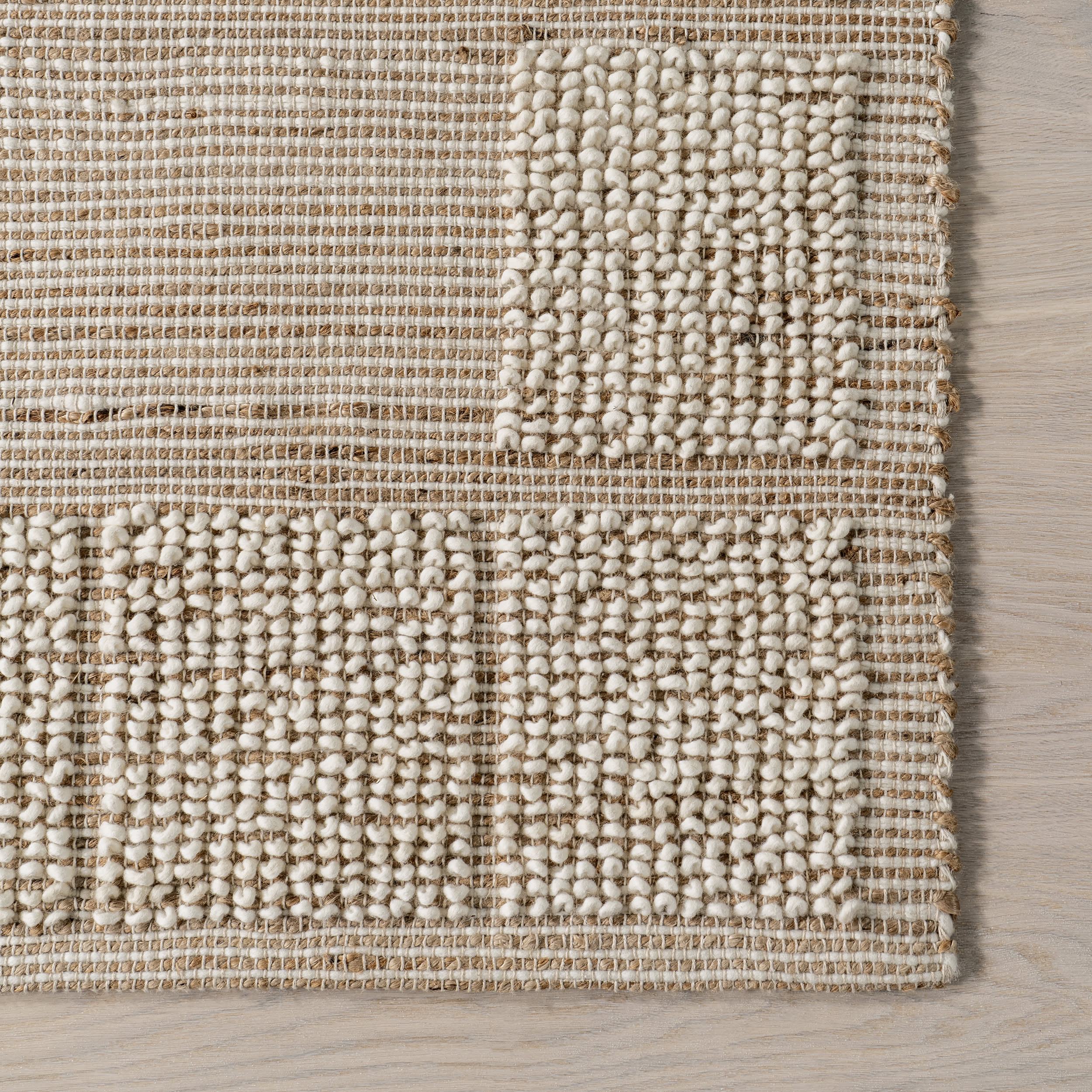 Oden Textured Jute and Wool Rug | Ivory - Image 3
