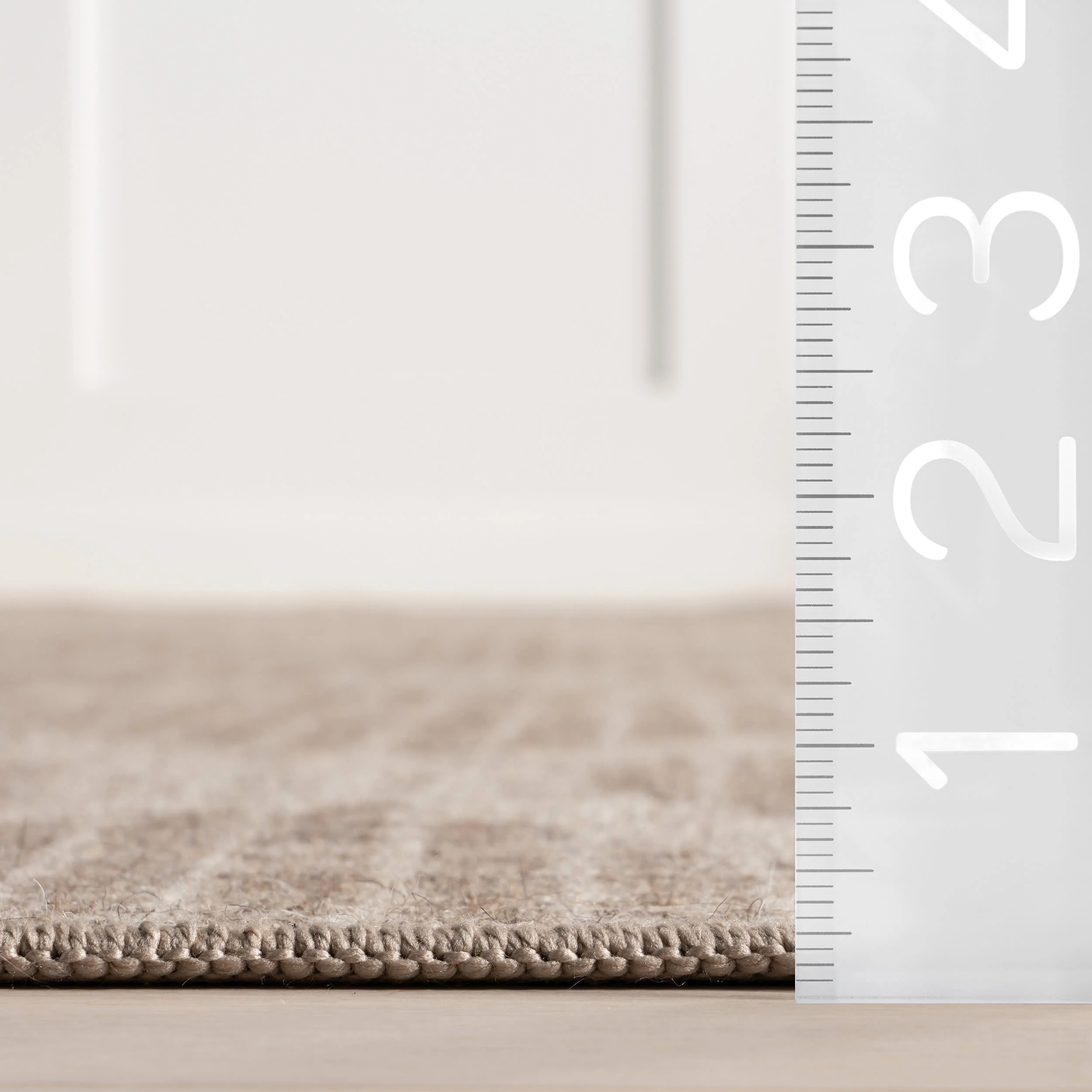 Odessa Trellis Washable Rug | Brown - Image 6