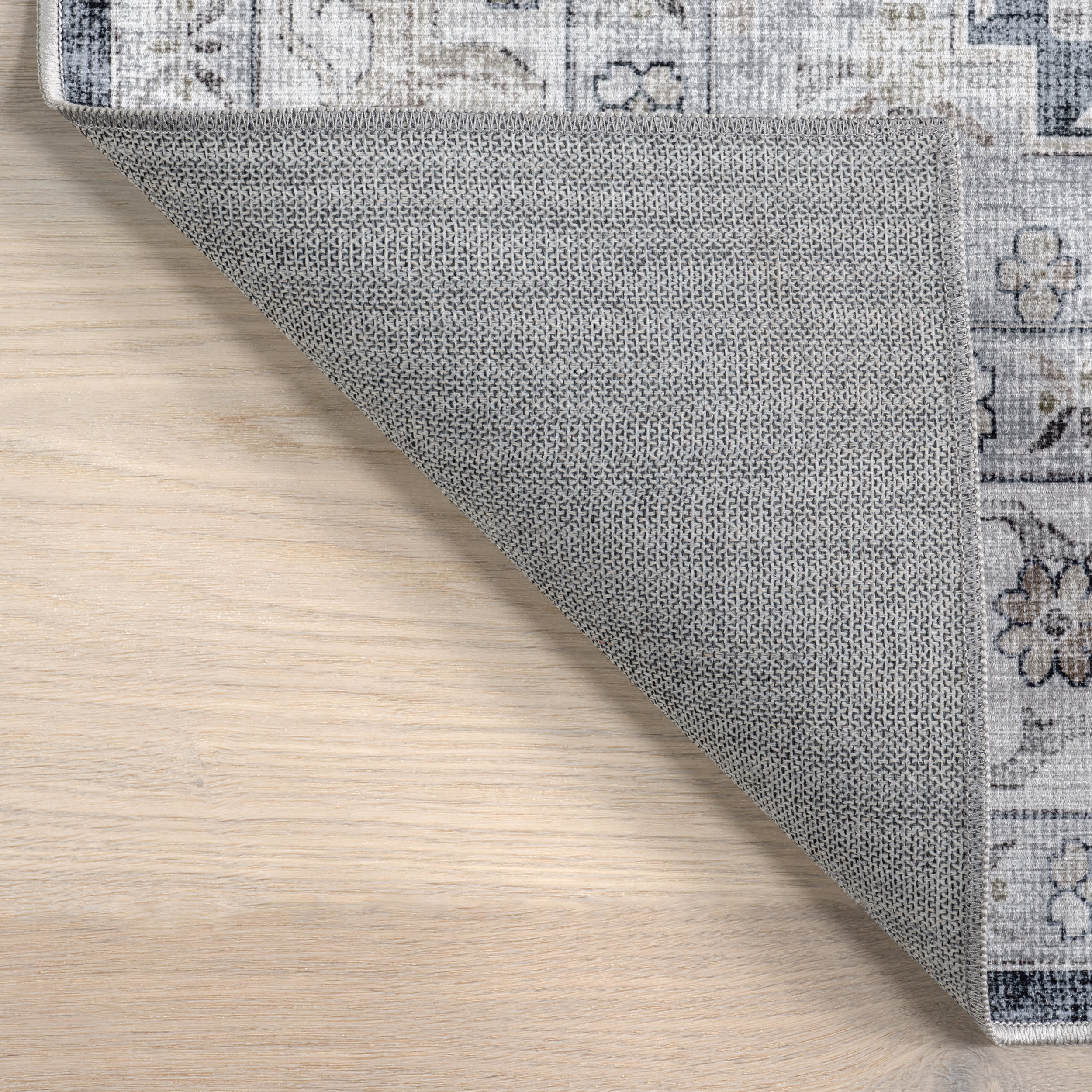 Odette Spill Proof Washable Rug | Blue Grey - Image 6