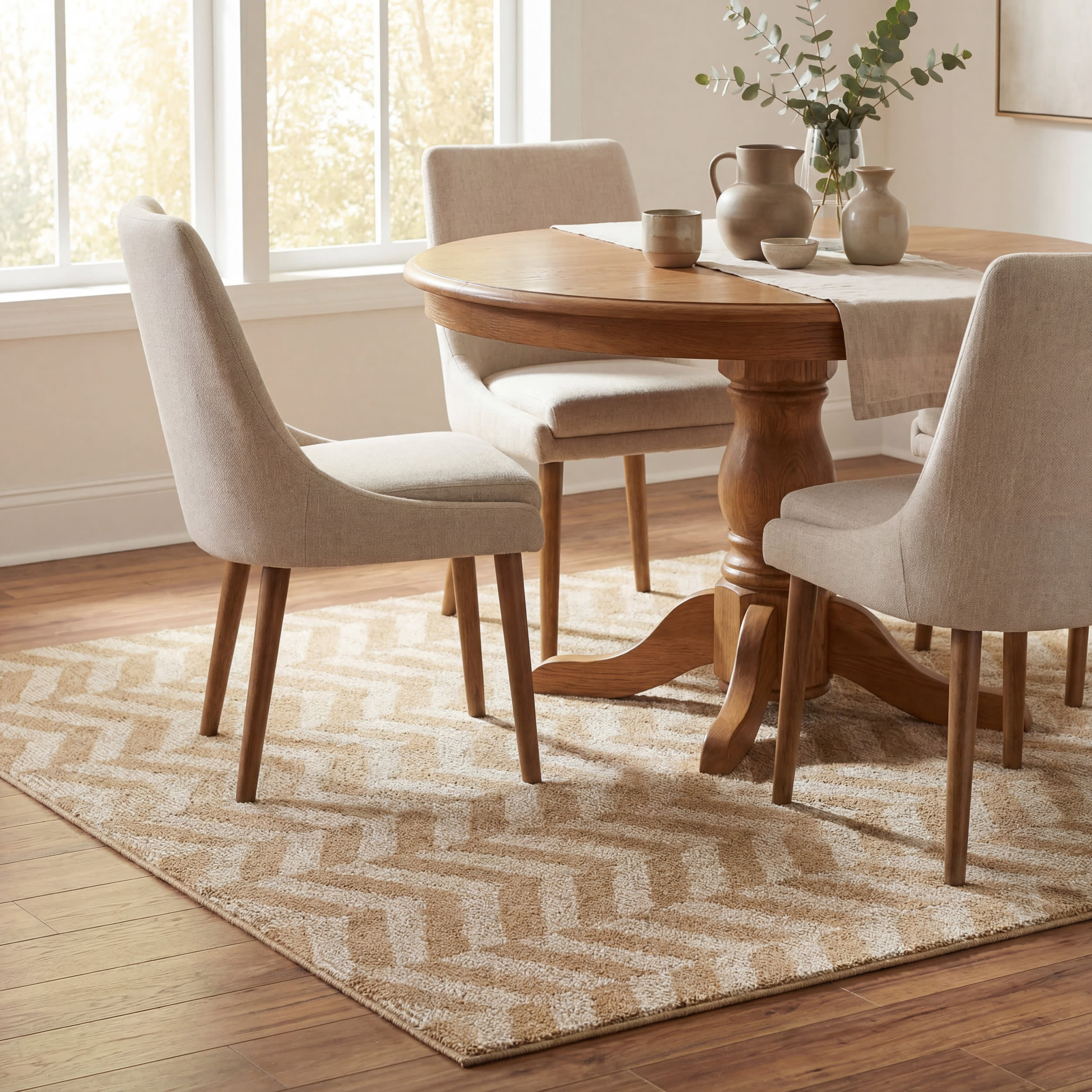 Offsetter Modern Striped Rug | Tan - Image 7