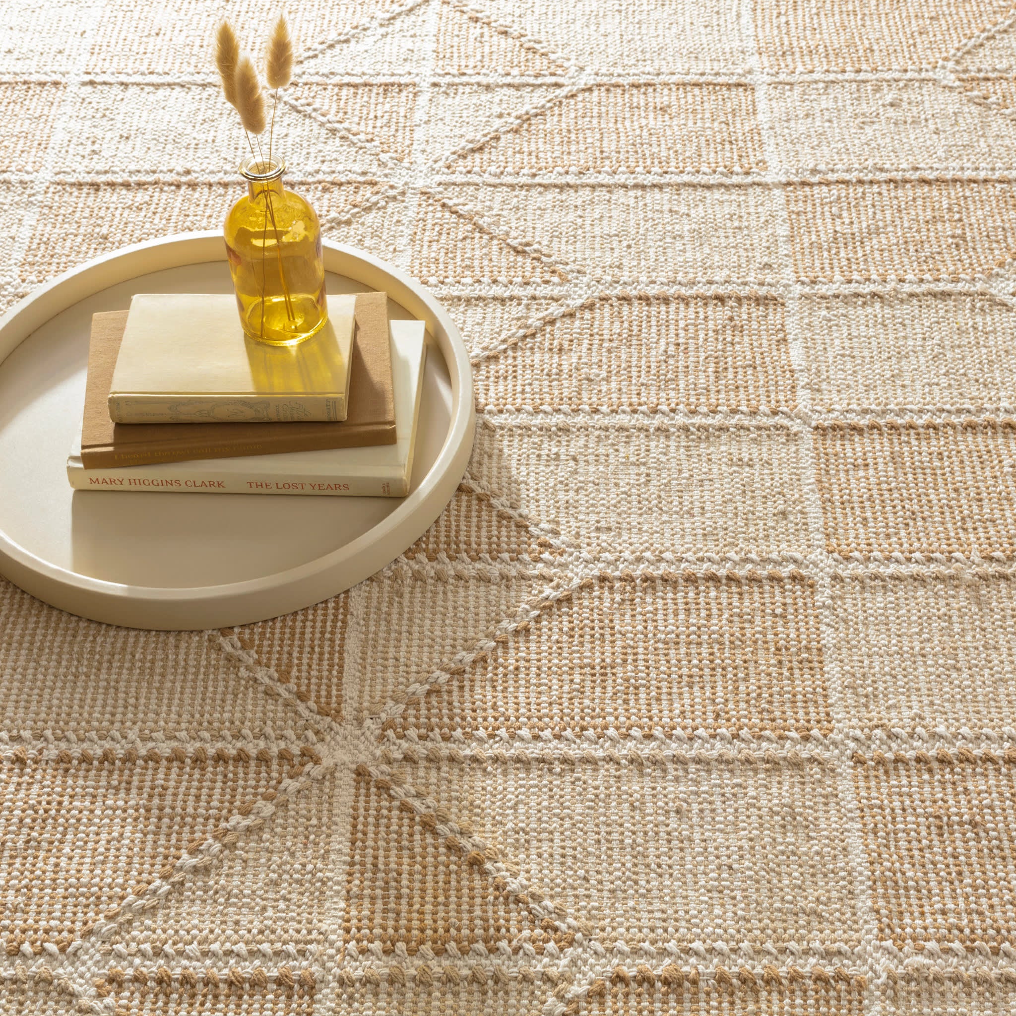 Ojai Hand Loom Knotted Cotton Rug | Wheat - Image 4