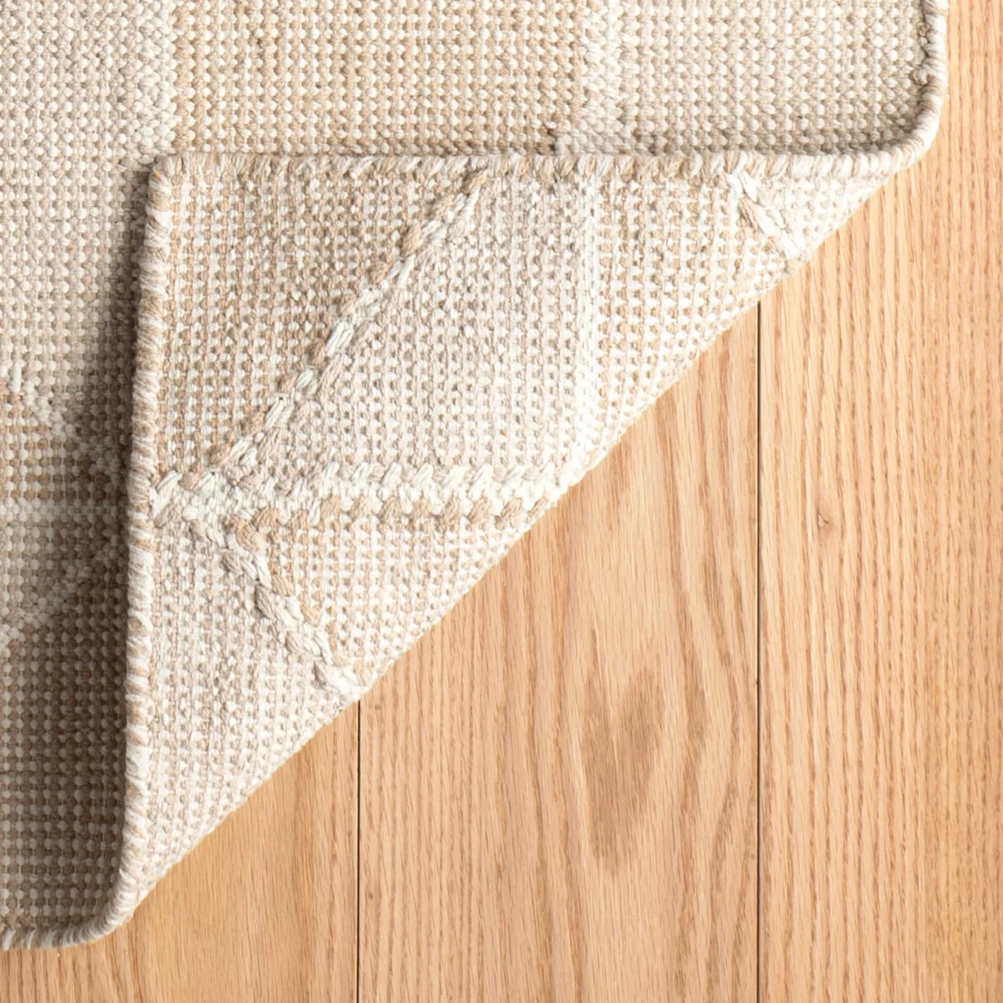 Ojai Hand Loom Knotted Cotton Rug | Wheat - Image 6