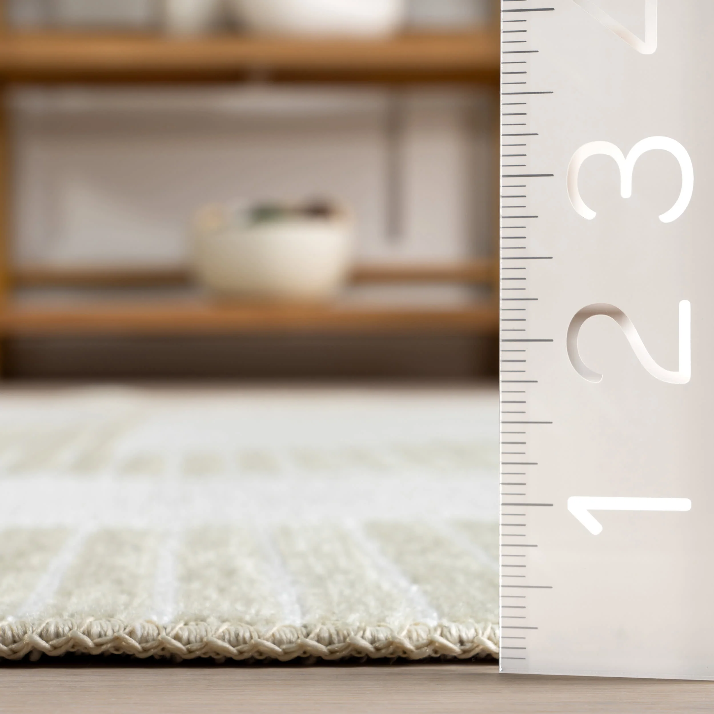 Olaya Abstract Reversible Washable Rug | Light Green - Image 6