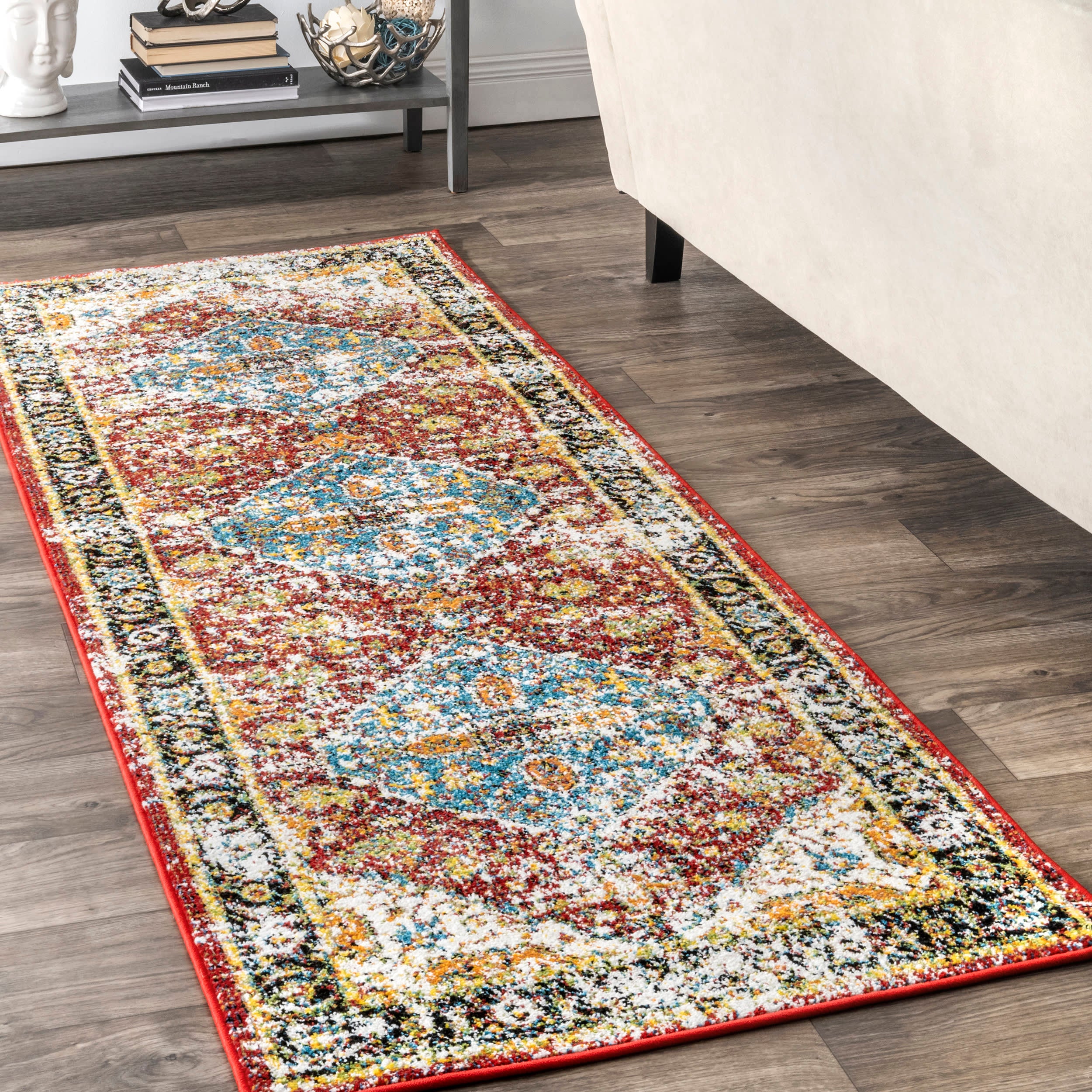 Olden Medallion Indoor/Outdoor Rug | Multicolor - Image 2