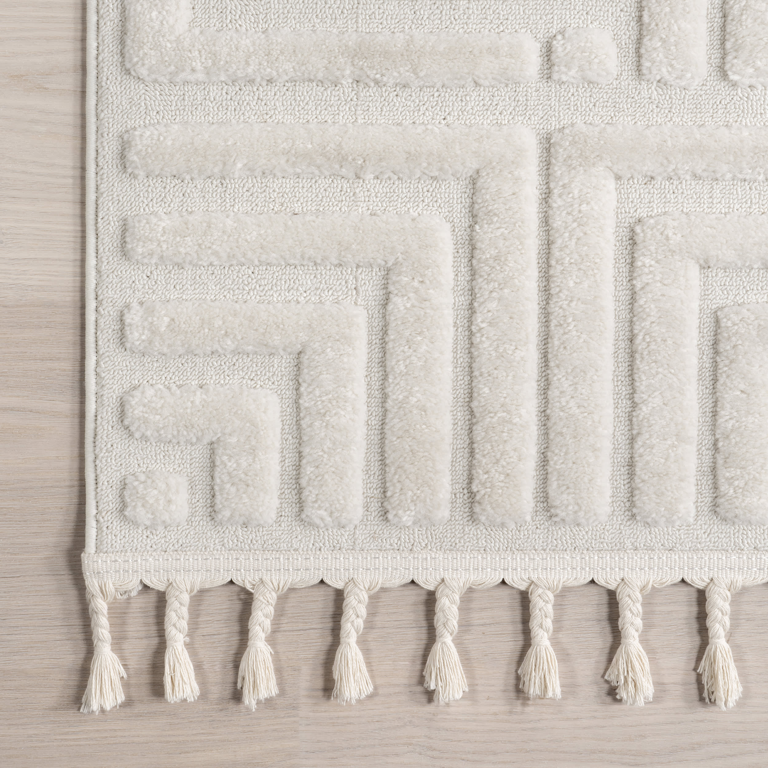 Olean Geometric Rug | Cream - Image 3