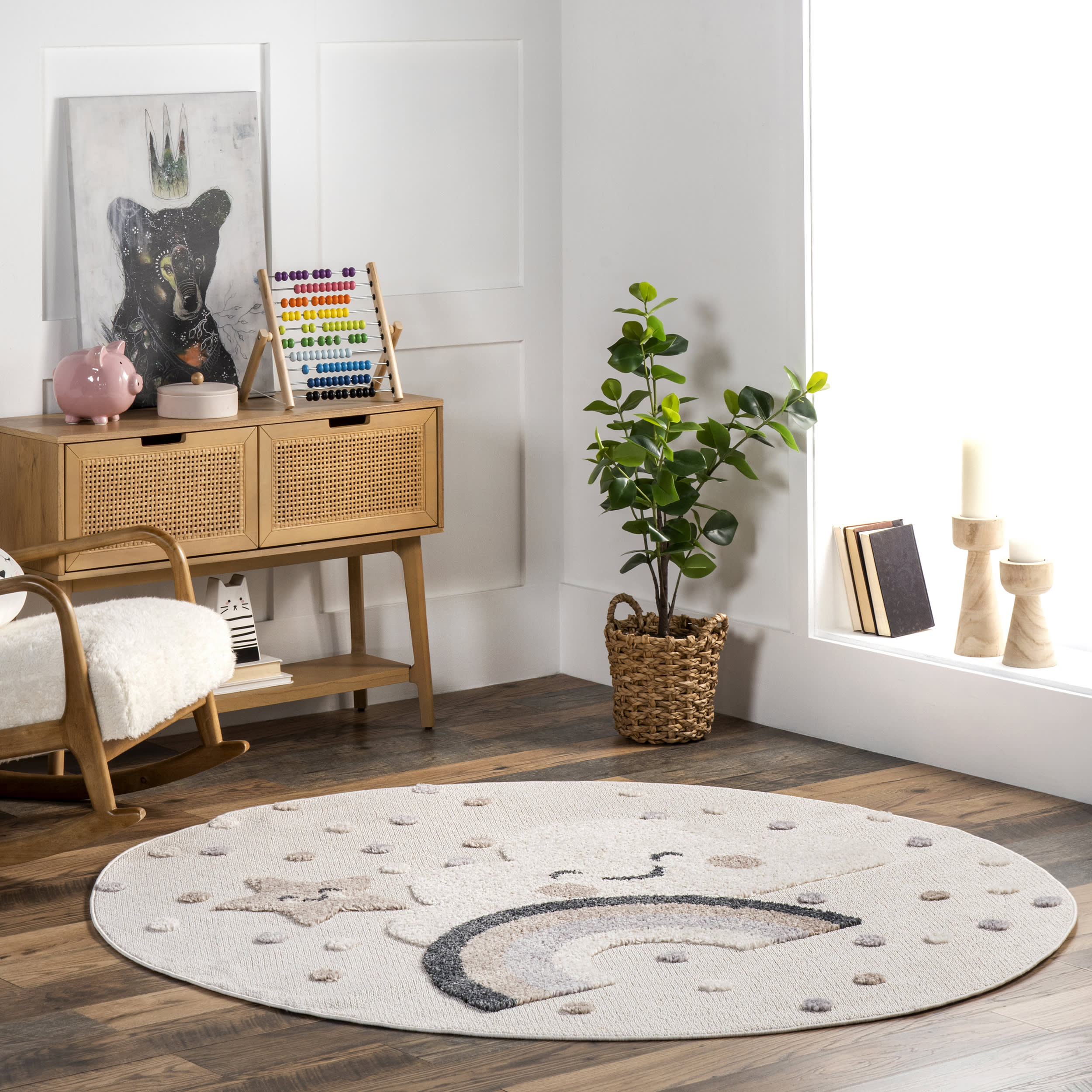 Olga Kids Sweet Sleepy Time Rug | Beige - Image 2