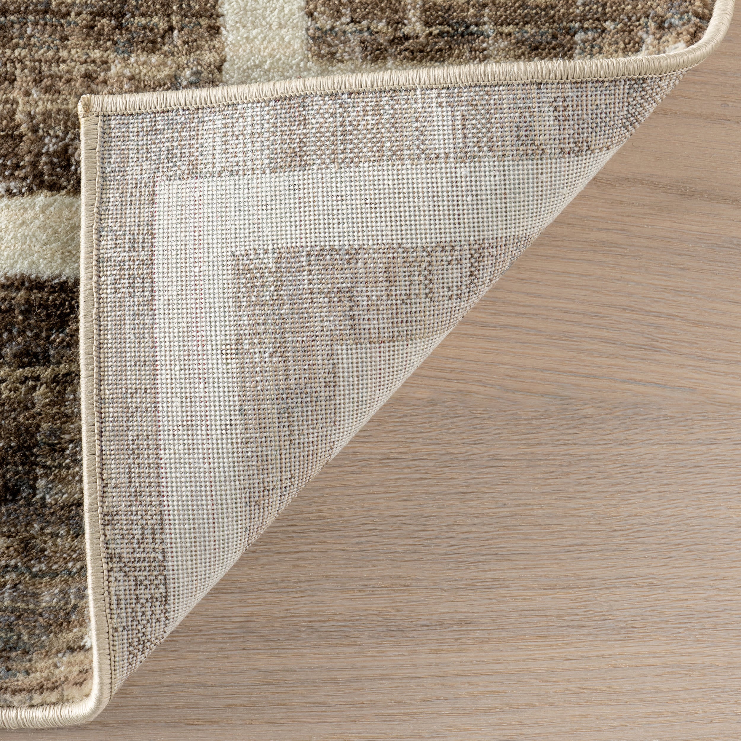 Olvera Geometric Bordered Rug | Beige - Image 6