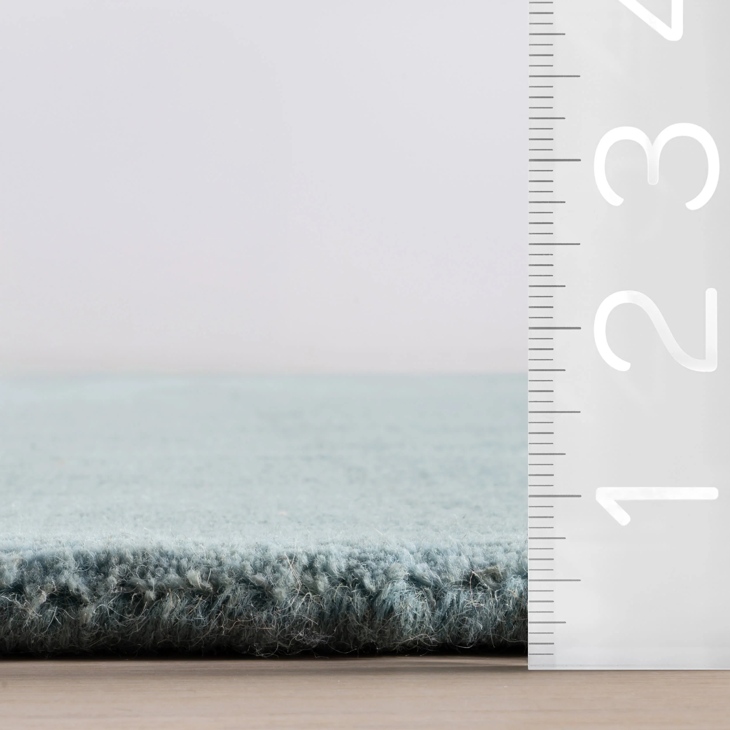 Ombre Hand Loomed Gradient Wool Rug | Blue - Image 5