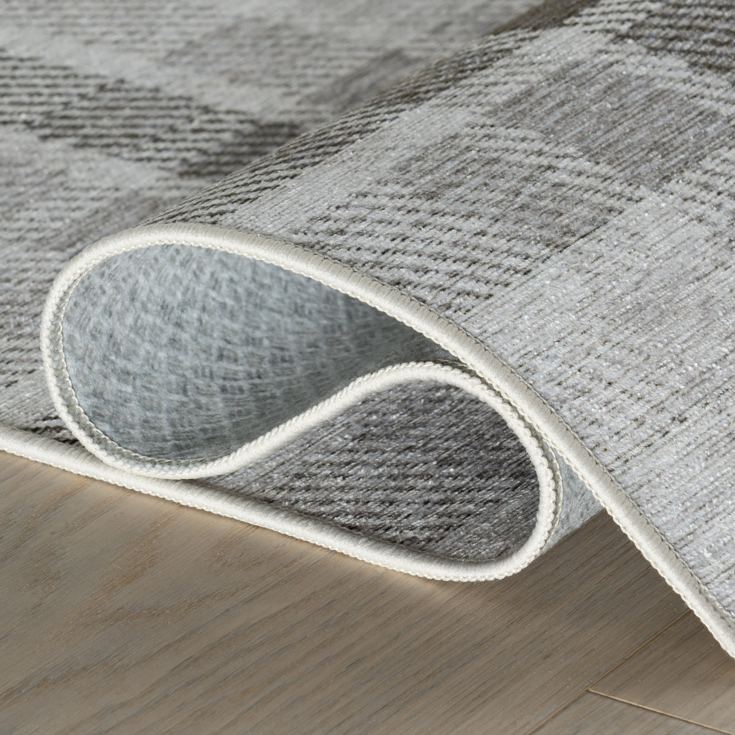 Ombre Machine Washable Rug | Black - Image 3