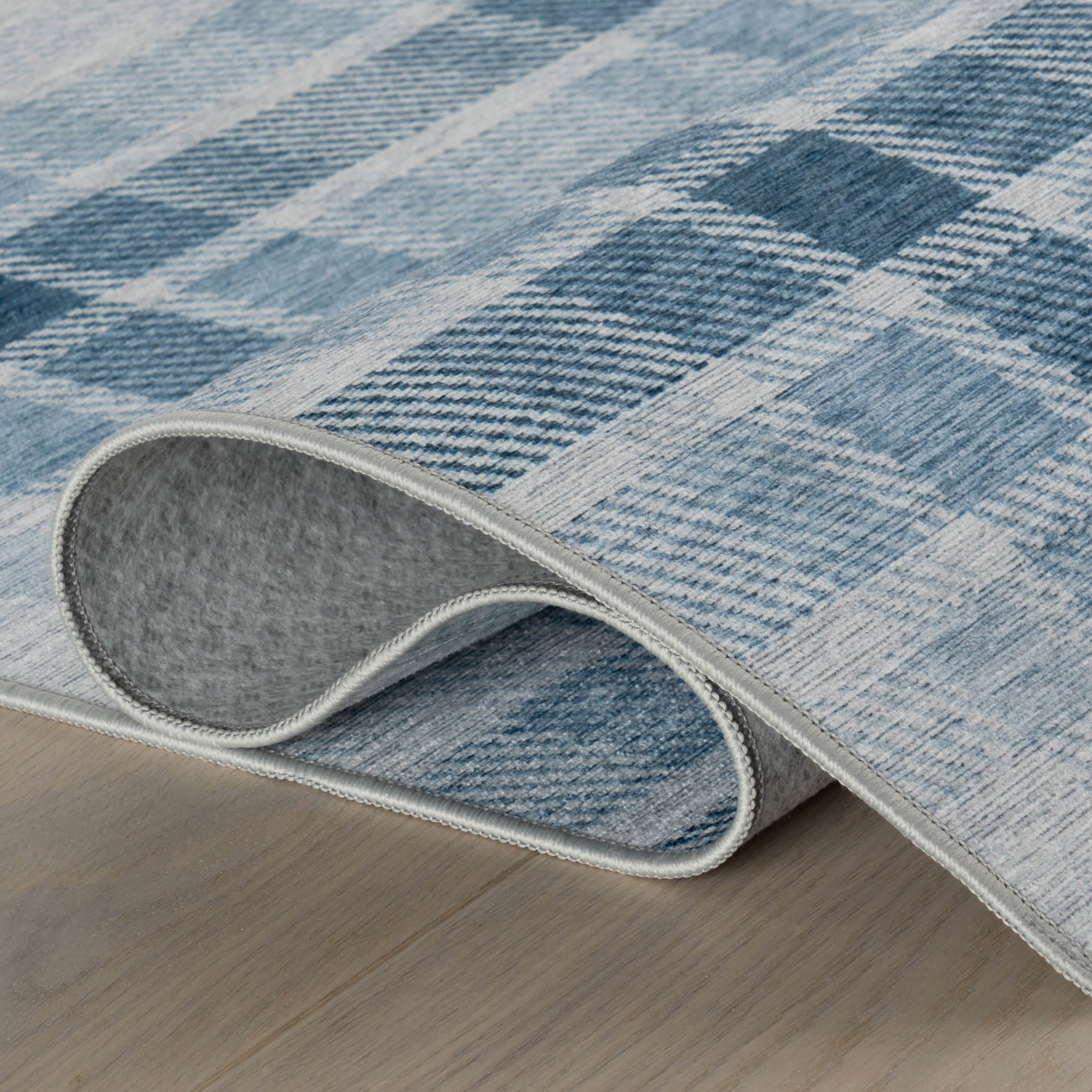 Ombre Machine Washable Rug | Blue - Image 3