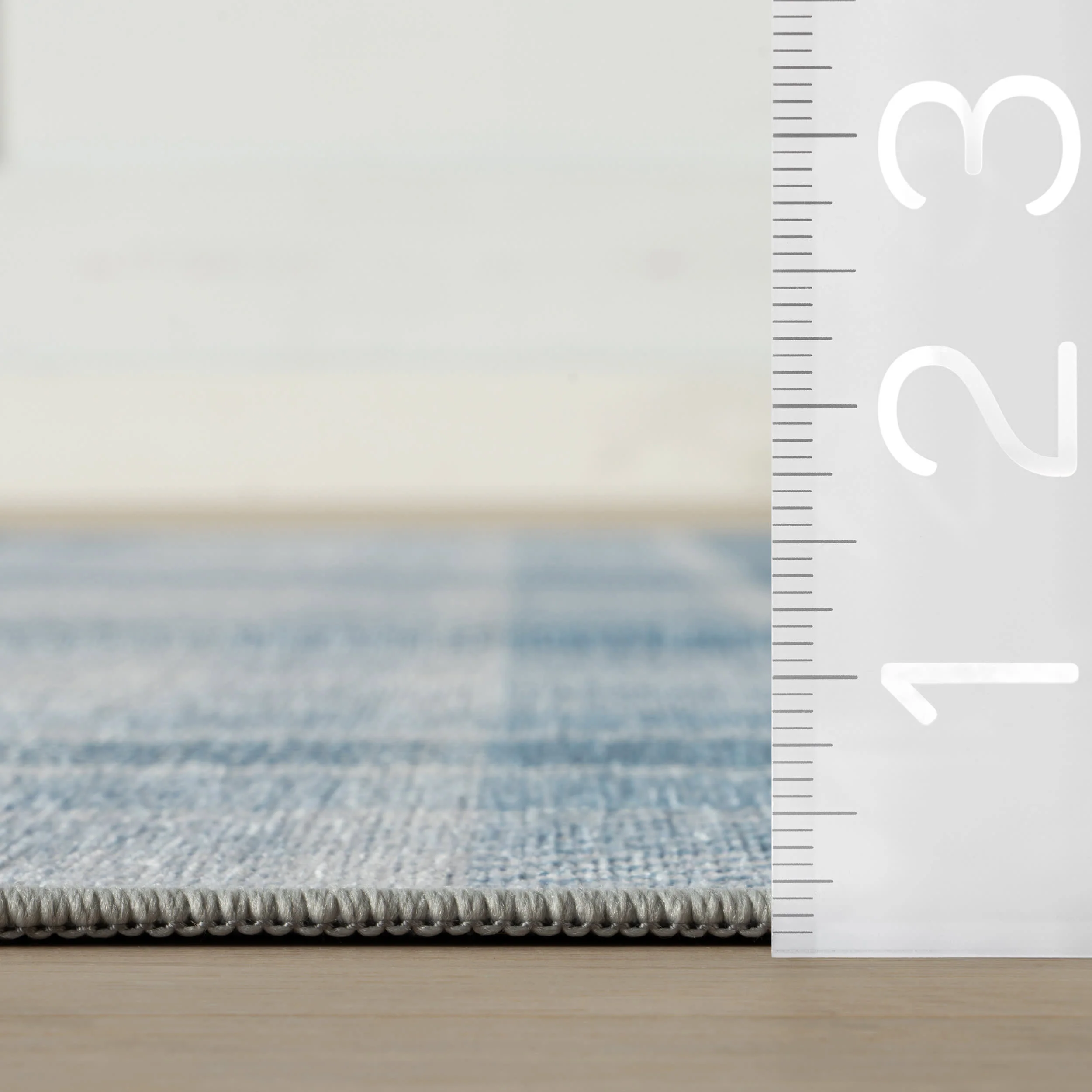 Ombre Machine Washable Rug | Blue - Image 5