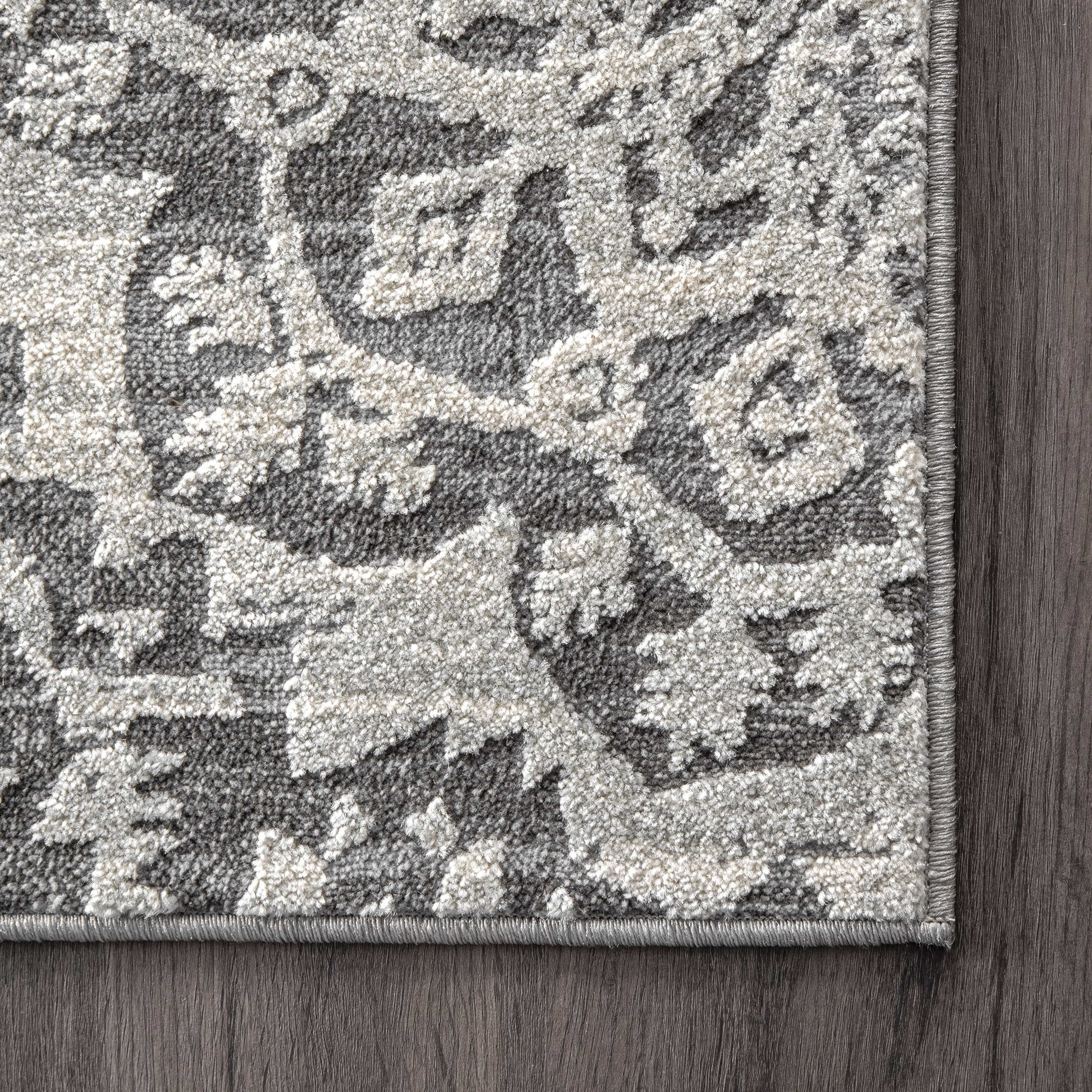 Ombre Rosettes Rug | Grey - Image 3