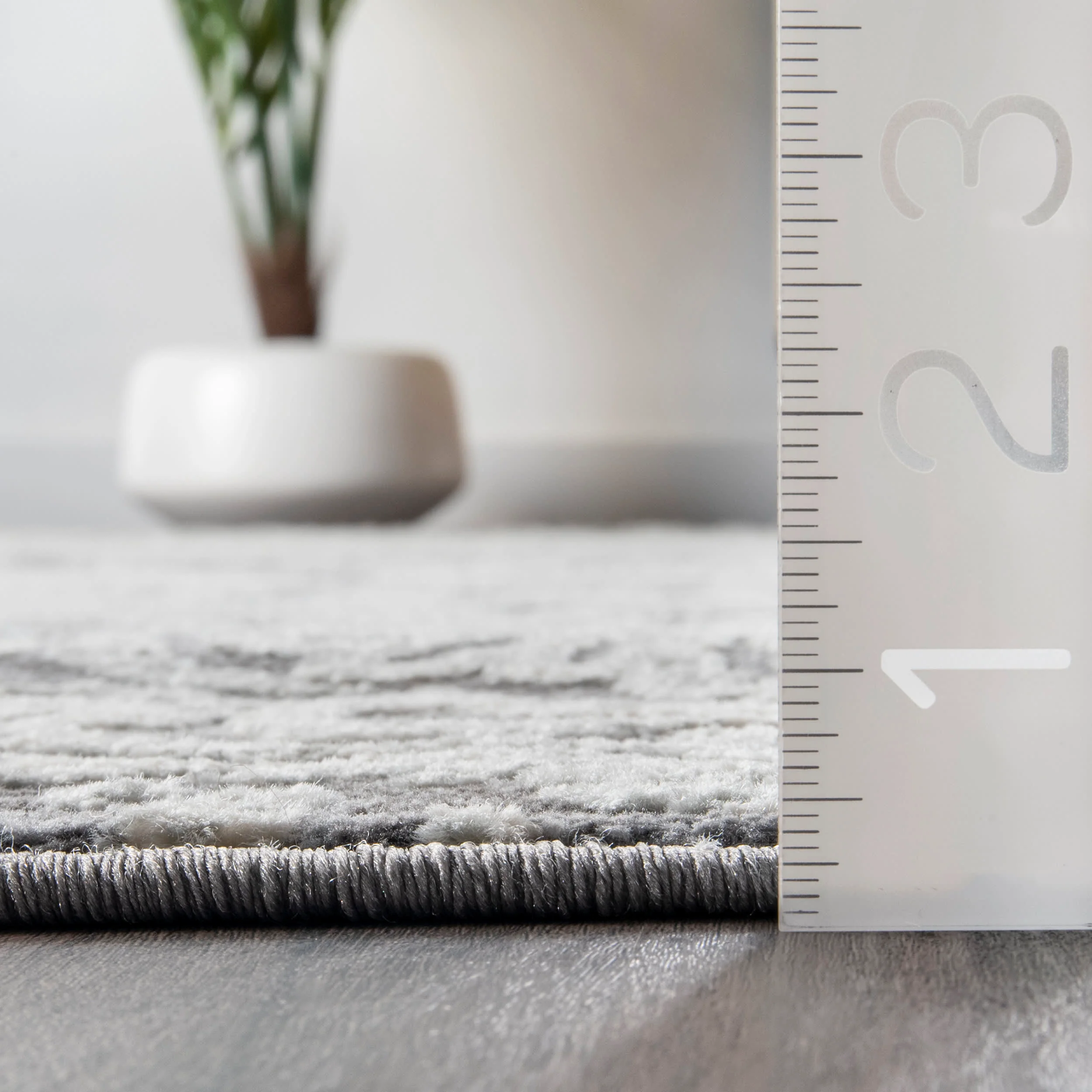 Ombre Rosettes Rug | Grey - Image 5