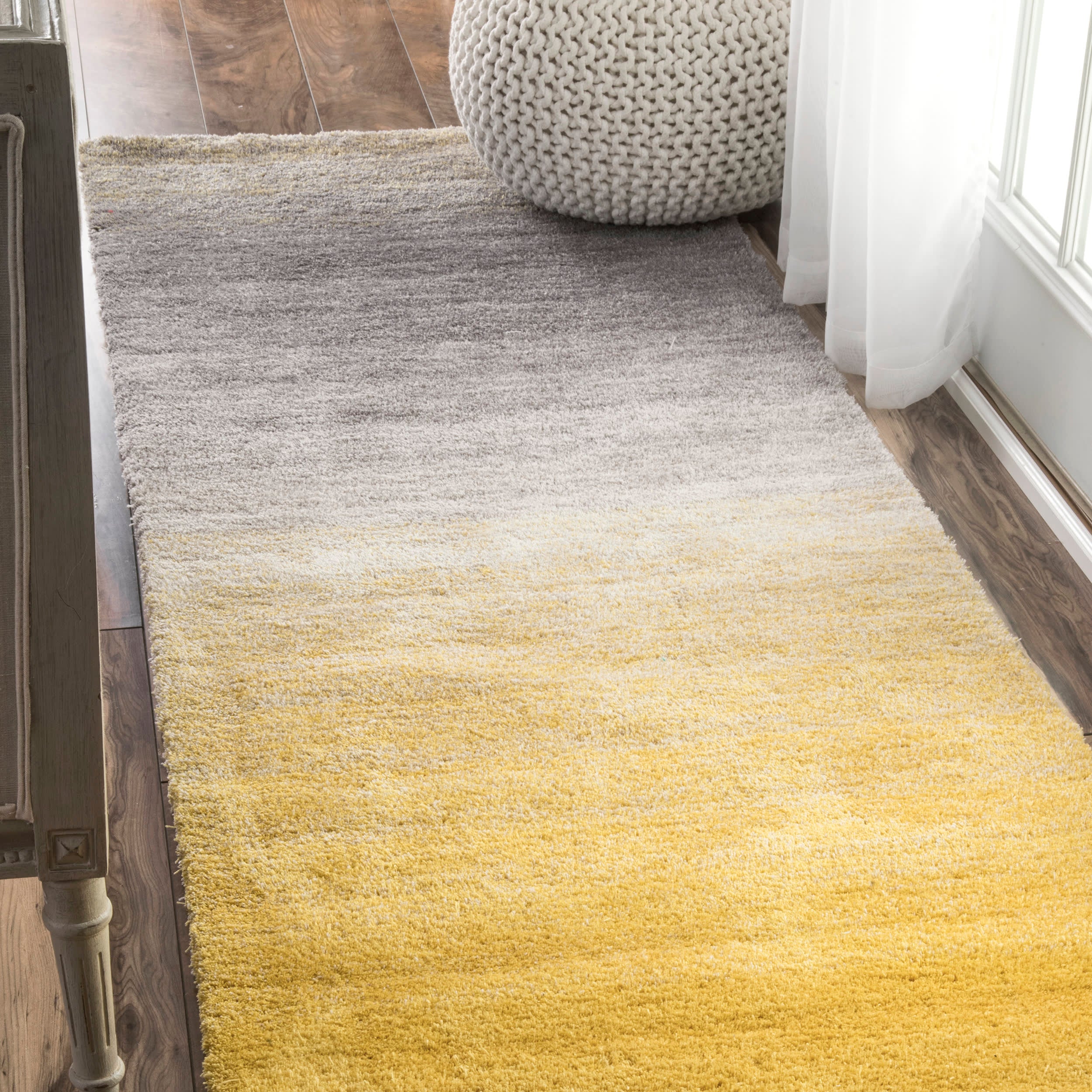 Ombre Shag Rug | Yellow - Image 2