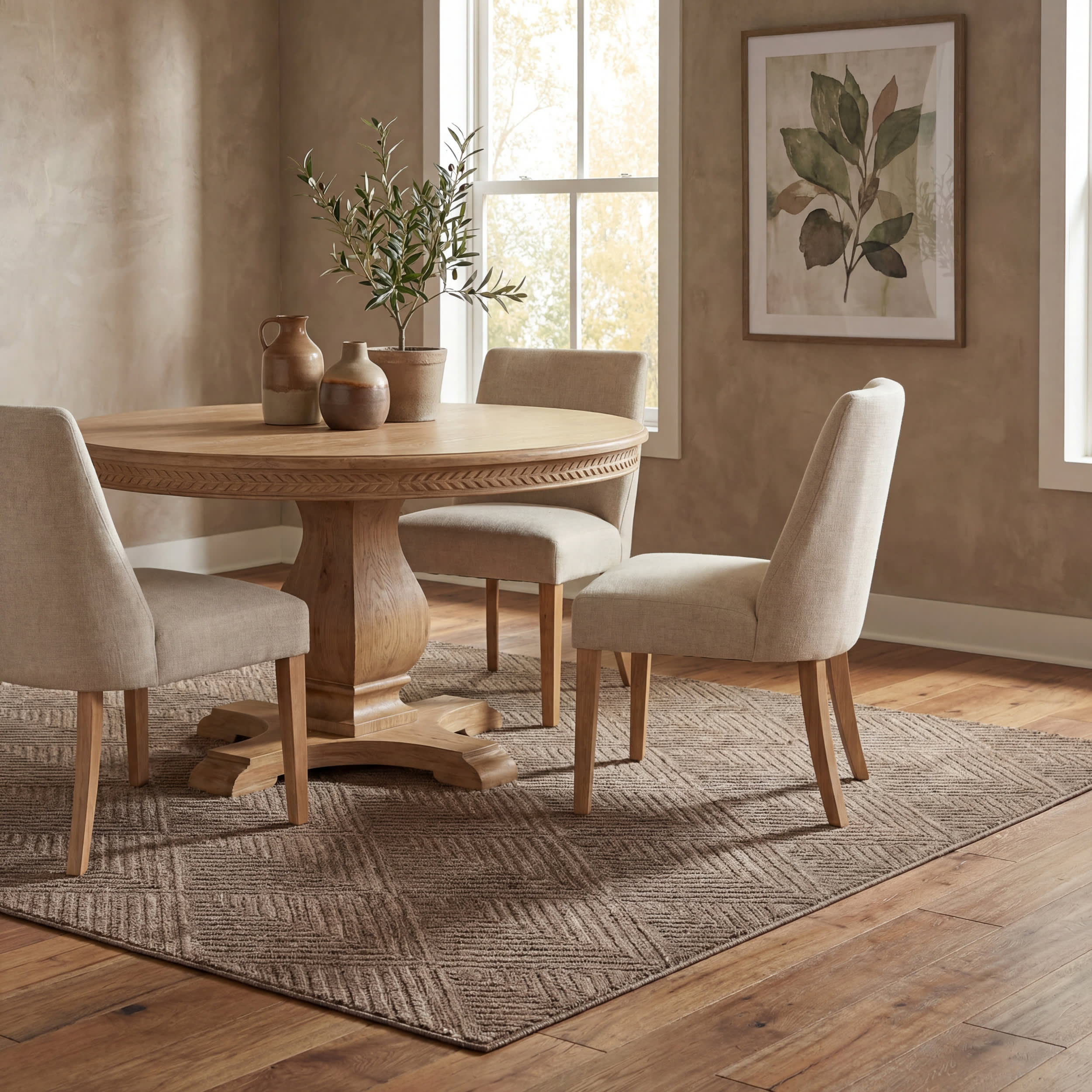 Onaia Contemporary Trellis Indoor/Outdoor Rug | Brown - Image 7