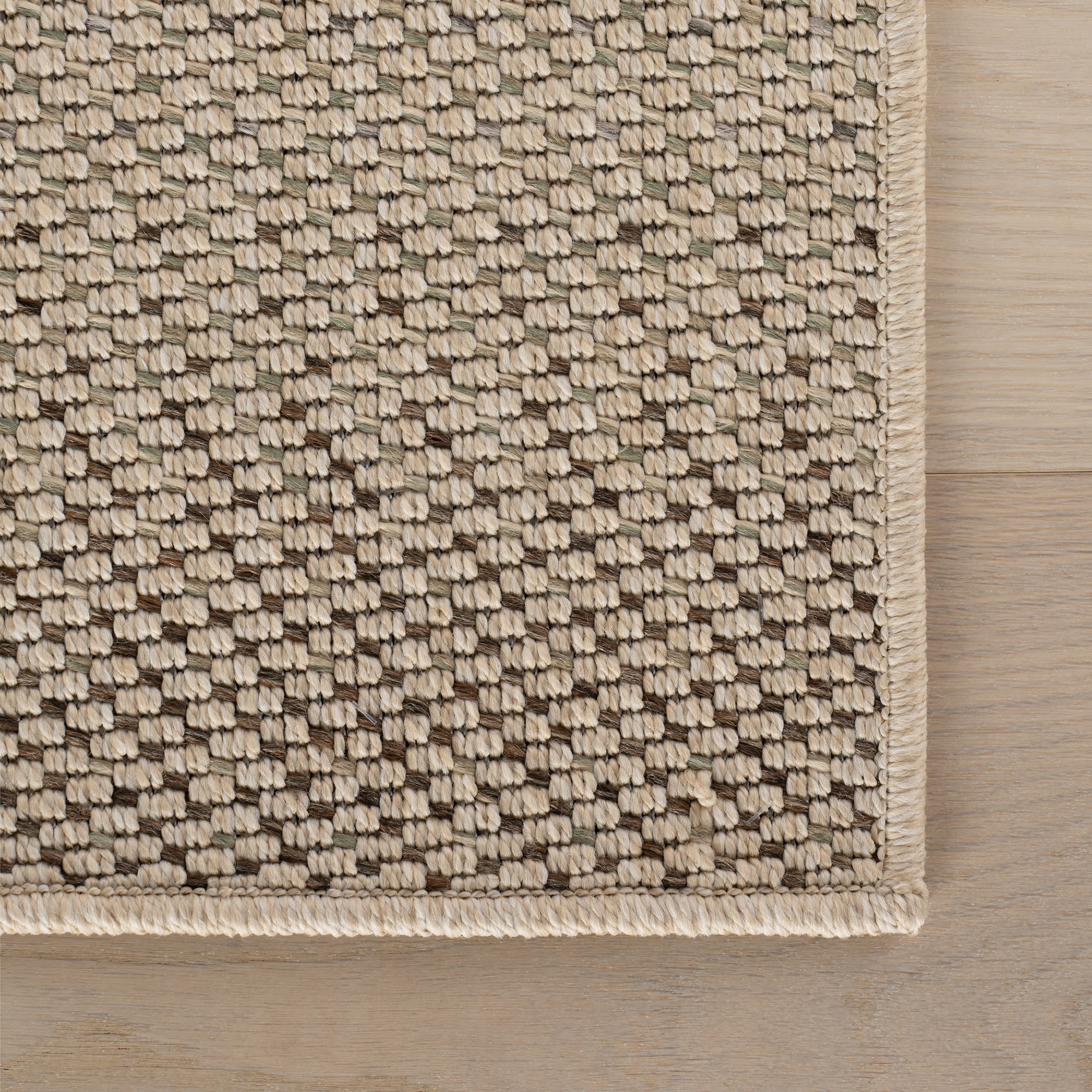 Ondine Modern Striped Indoor/Outdoor Rug | Sand - Image 4