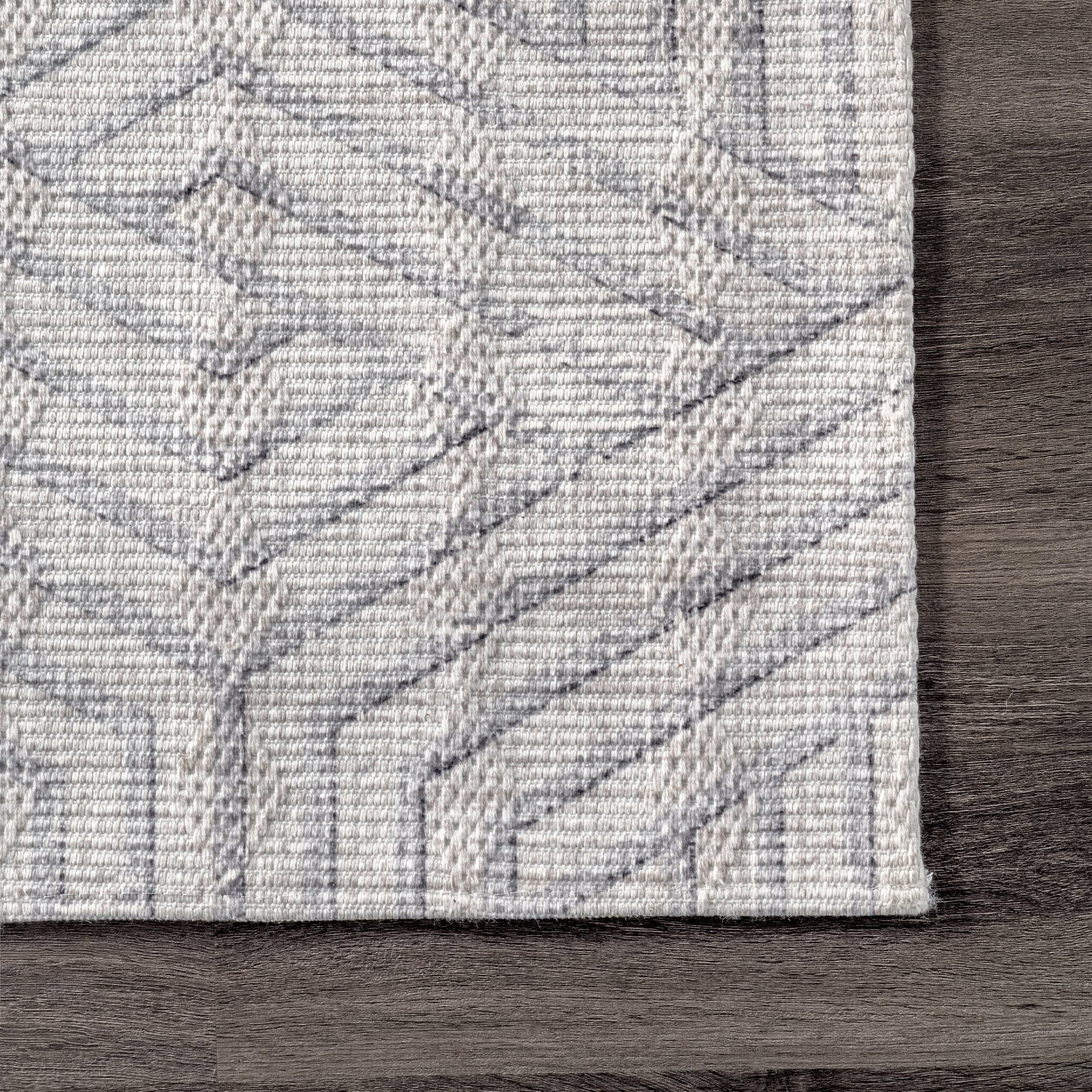 Ophelia Washable Honeycomb Rug | Beige - Image 3
