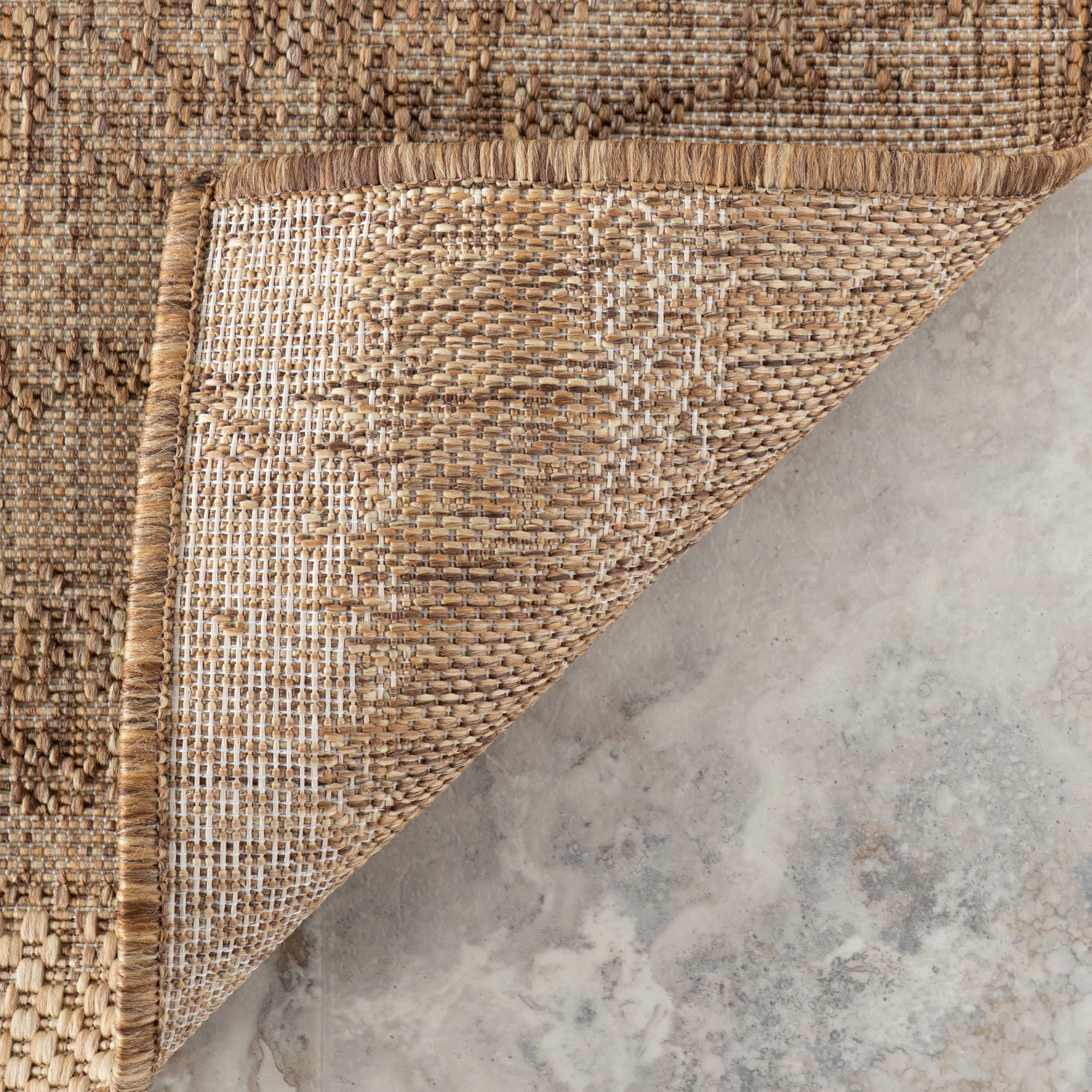 Ophira Abstract Indoor/Outdoor Rug | Light Brown - Image 6