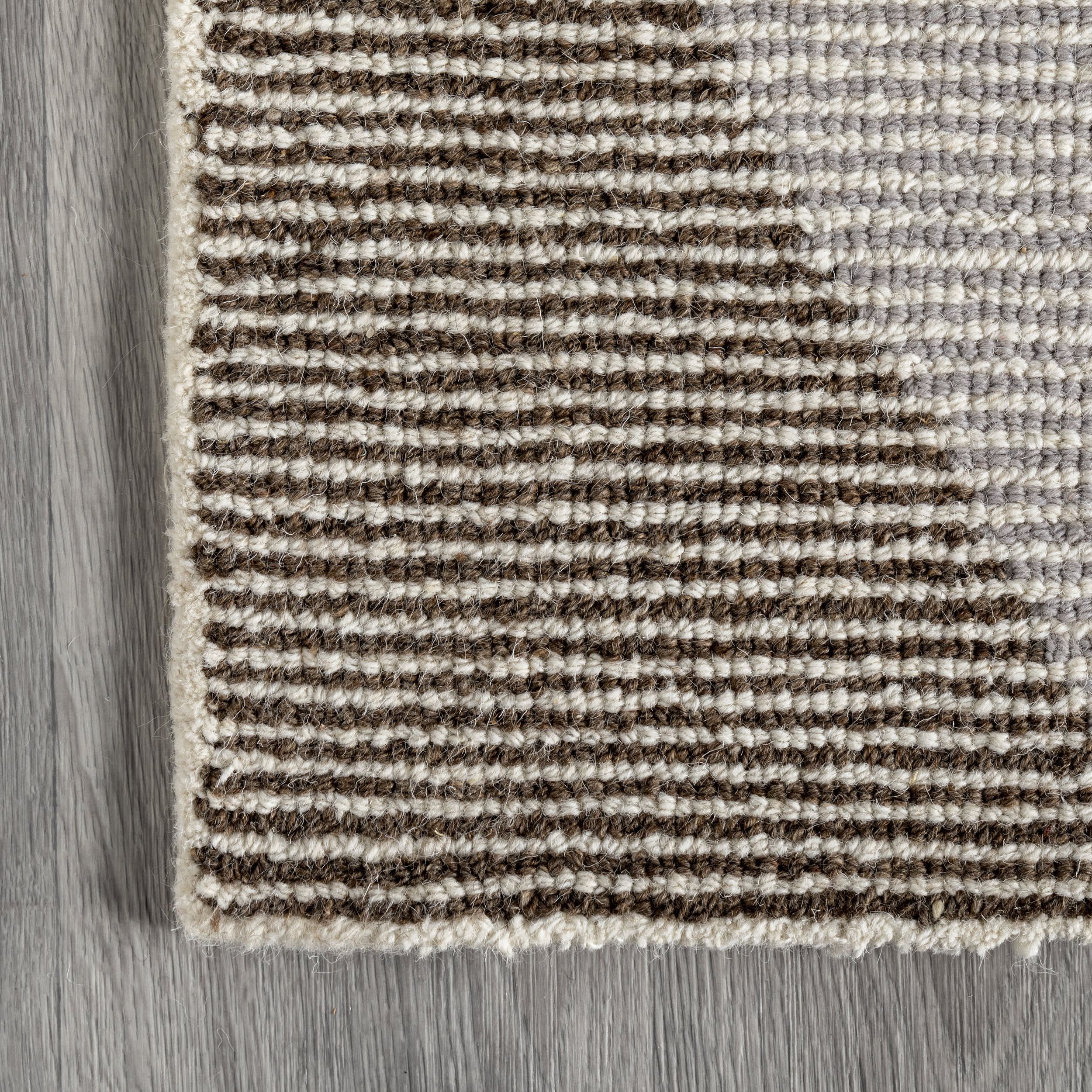 Oralie Wool Abstract Rug | Ivory - Image 3