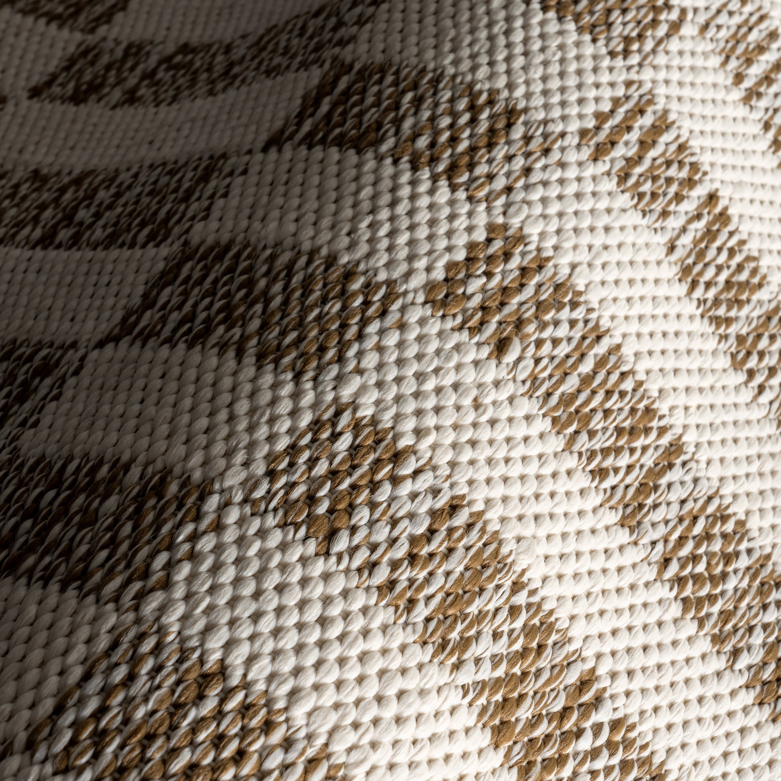 Orana Checkered Indoor/Outdoor Rug | Brown - Image 3