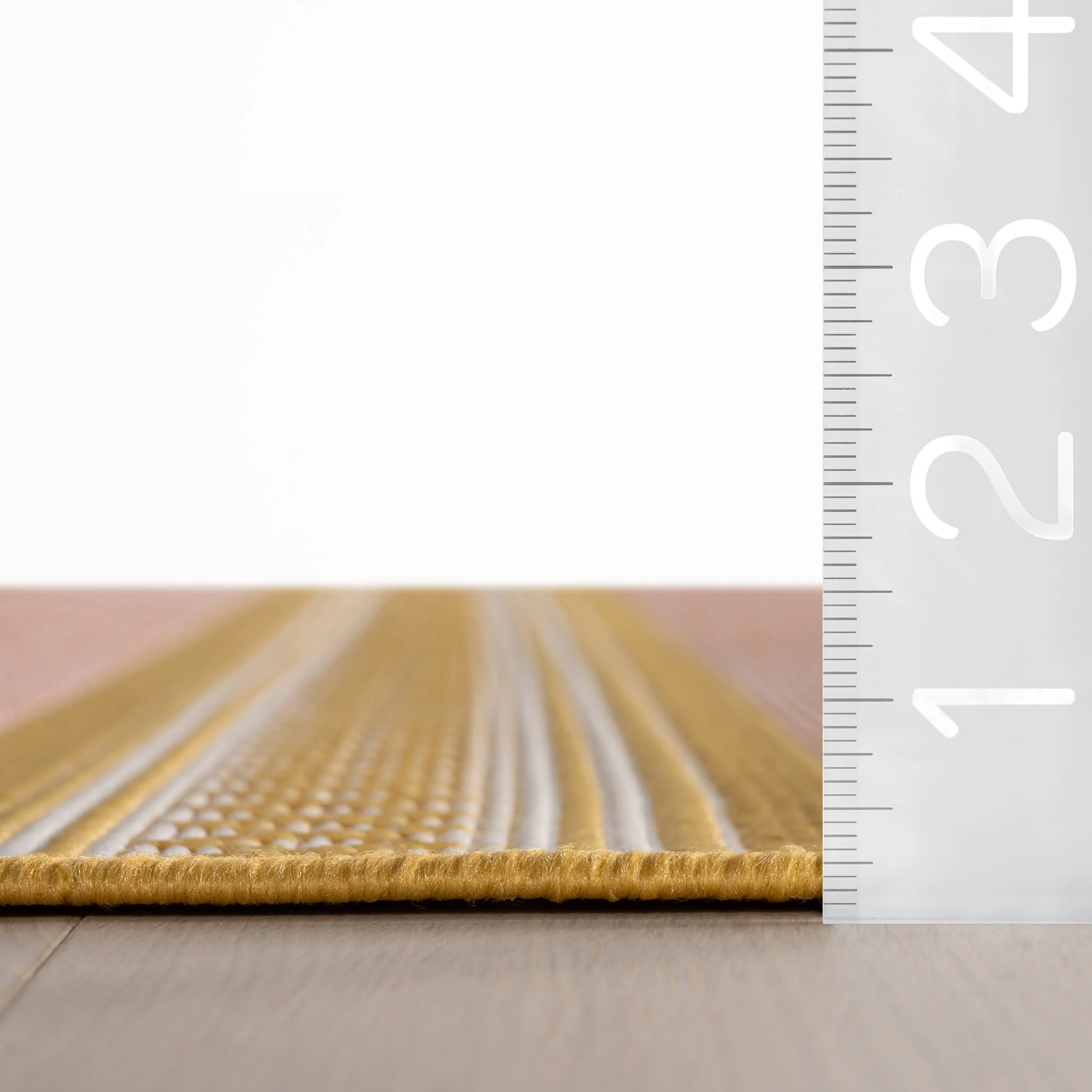 Oristela Modern Abstract Indoor/Outdoor Rug | Yellow - Image 6